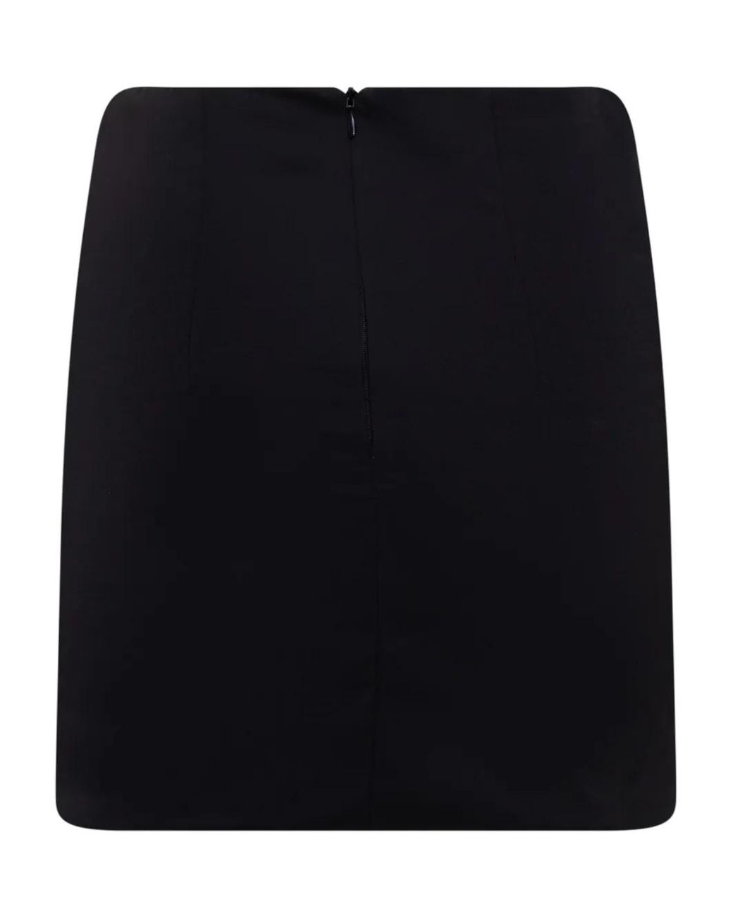 Nineminutes Black Draped Mini Skirt