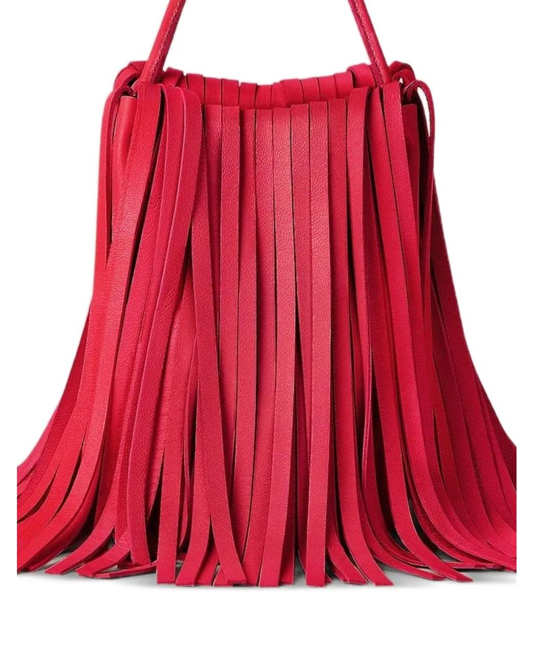 Givenchy Red Nano Facet Tote Bag