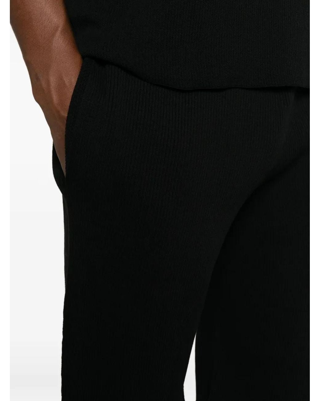 Homme Plissé Issey Miyake Black Pocket Pleated Shorts for men