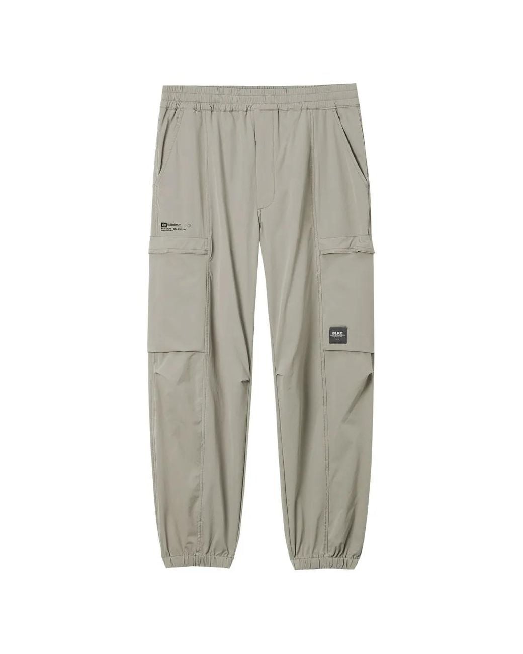Chocoolate Gray Logo-Patch Cargo Pants for men