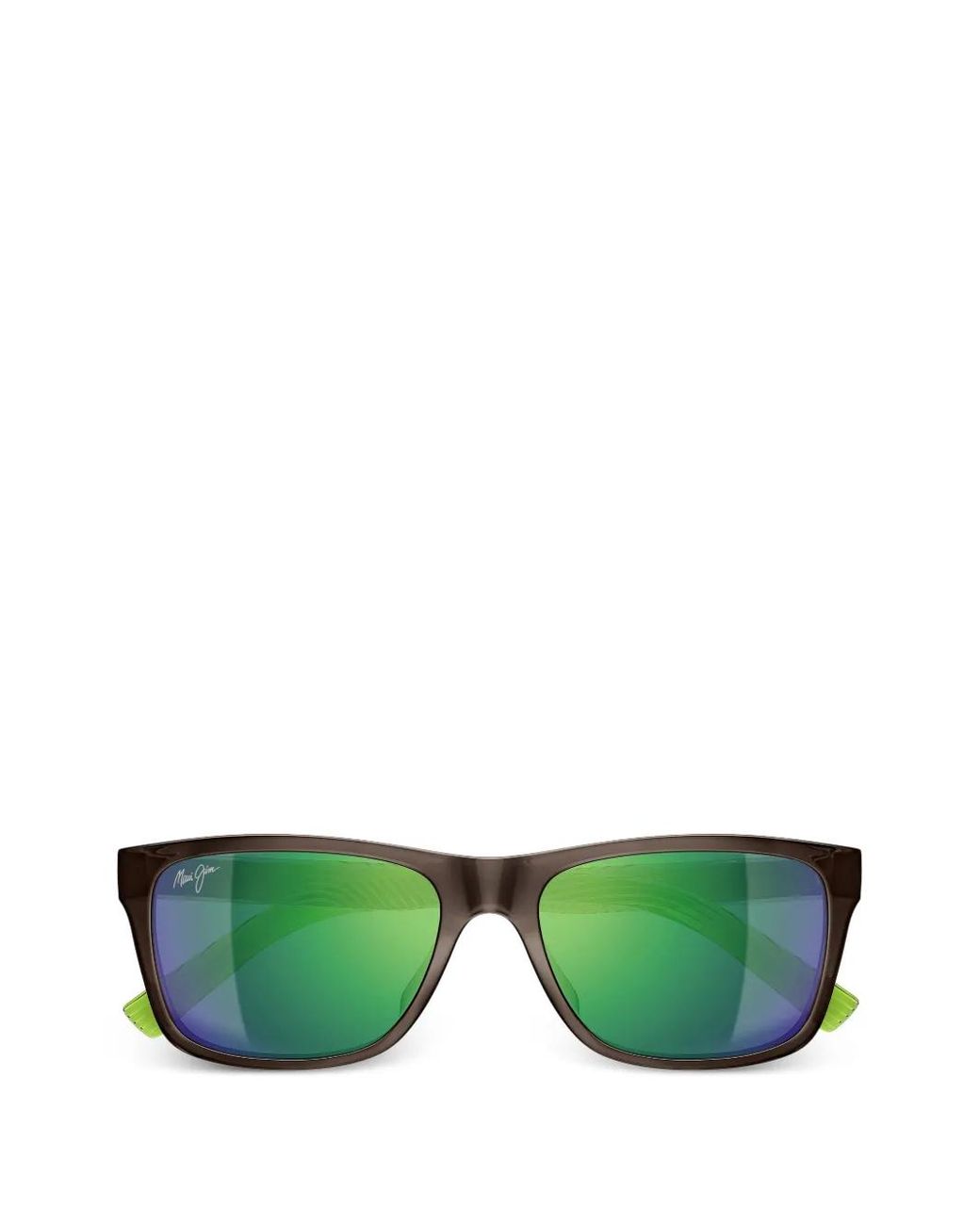 Maui Jim Green Kōwelo Rectangle-Frame Sunglasses