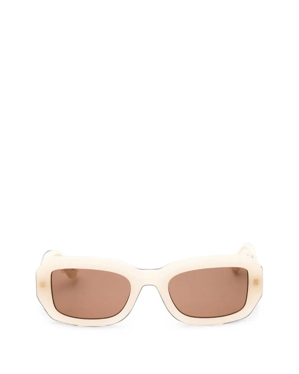 Calvin Klein Pink Eckige Modified Sonnenbrille