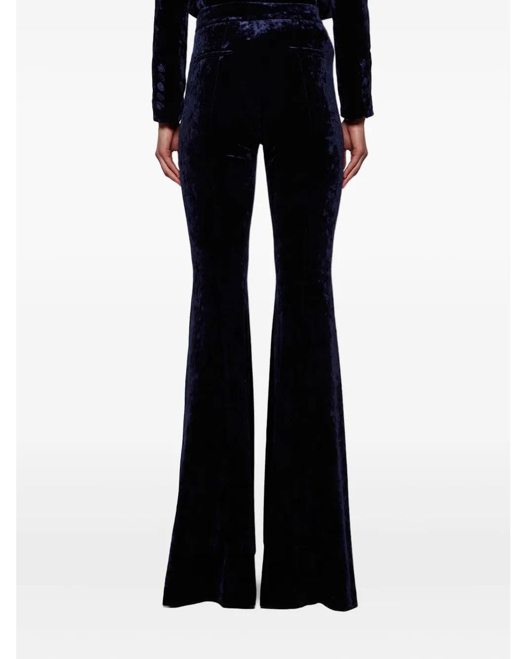 Alex Perry Blue Velvet Trousers