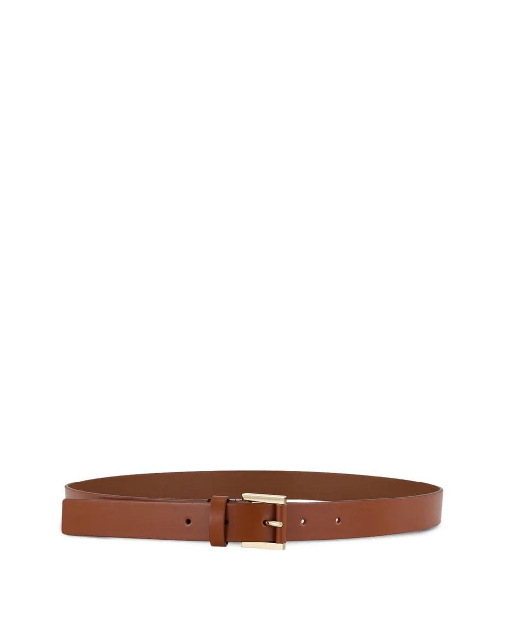 Tom Ford White Buckled Leather Belt