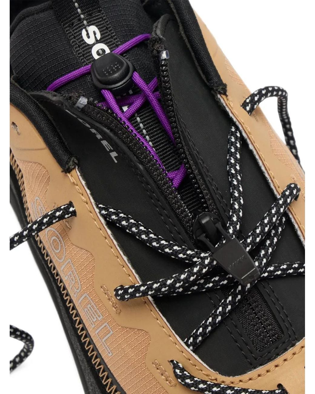 Sorel Black Gore-Tex Panelled Low-Top Sneakers for men