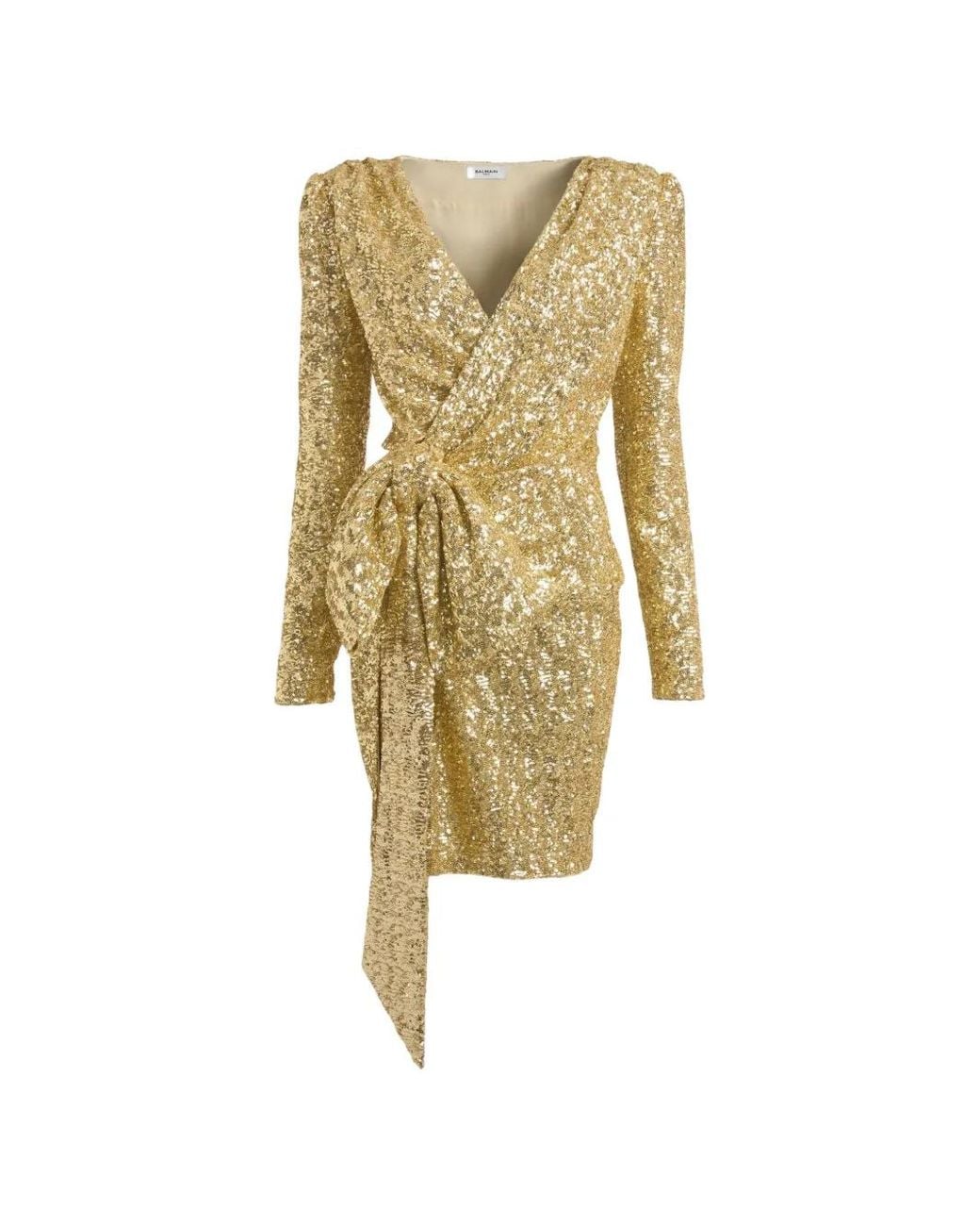 Balmain Metallic Sequinned Dress