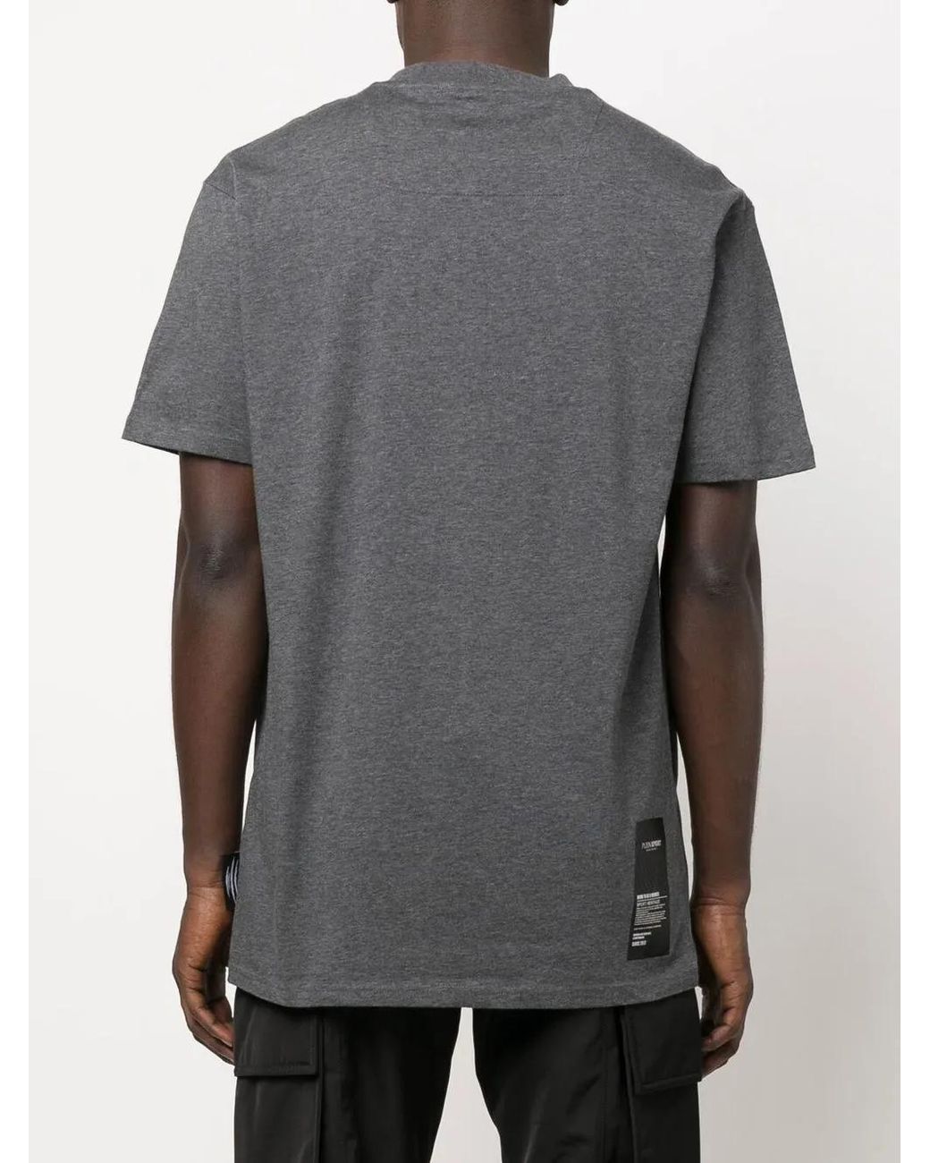 Philipp Plein Gray Logo-Print Short-Sleeve T-Shirt for men