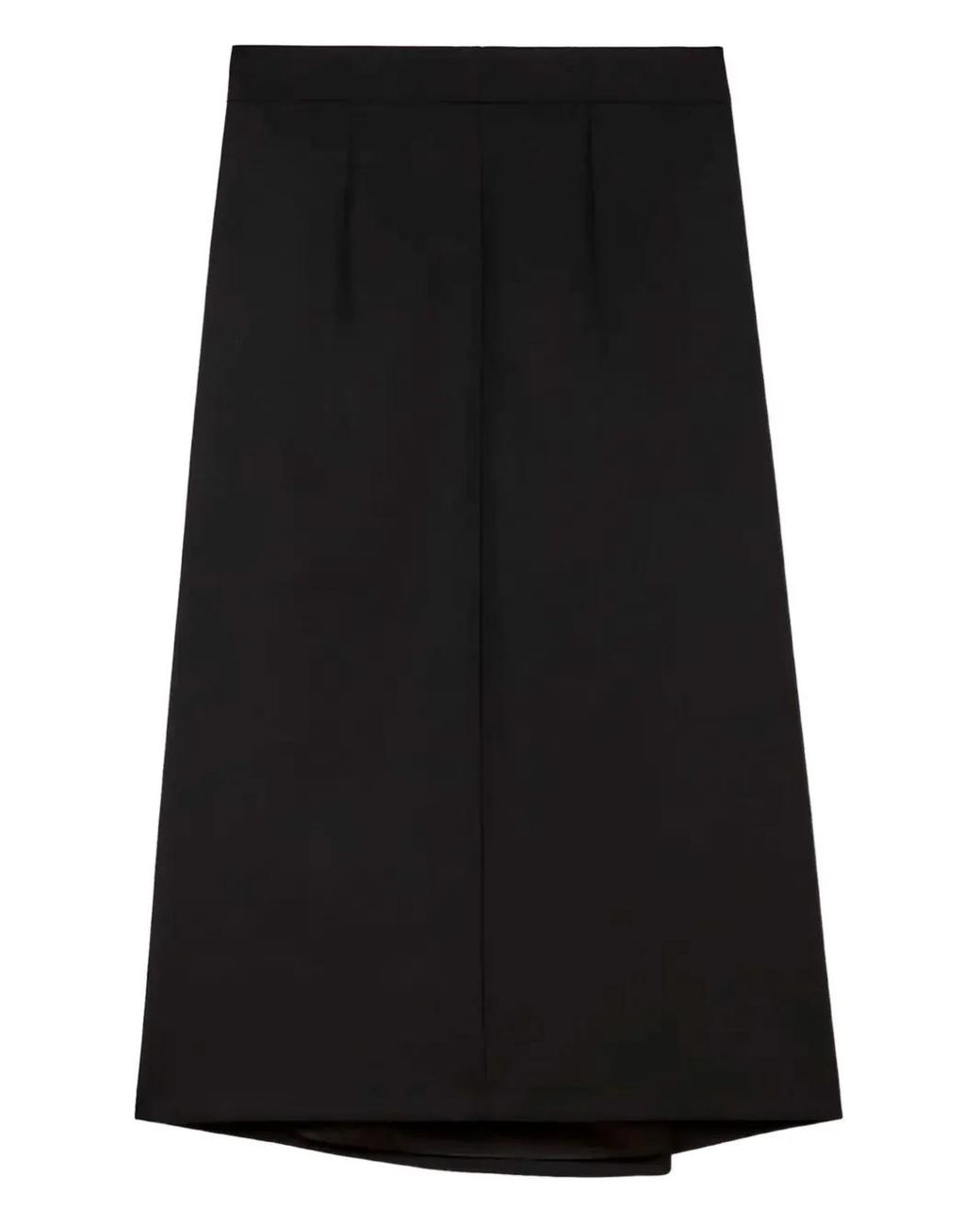 KENZO Black Asymmetric Midi Skirt