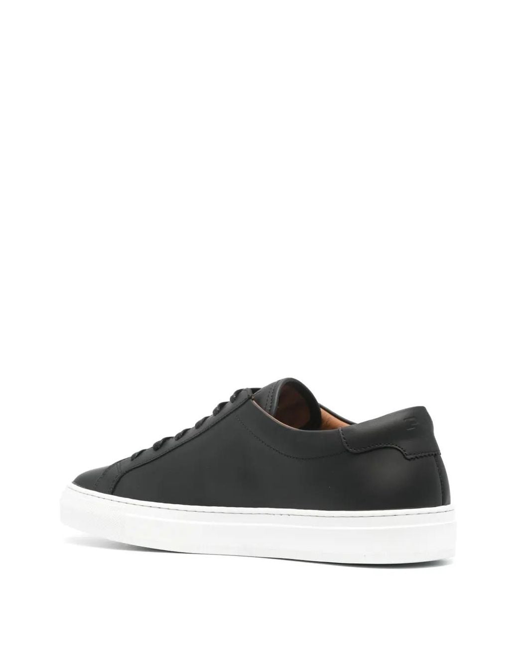 Polo Ralph Lauren Black Jermain Lux Leather Sneakers for men