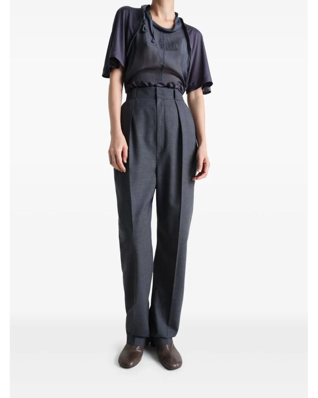 Lemaire Blue Dropped Crotch Jeans