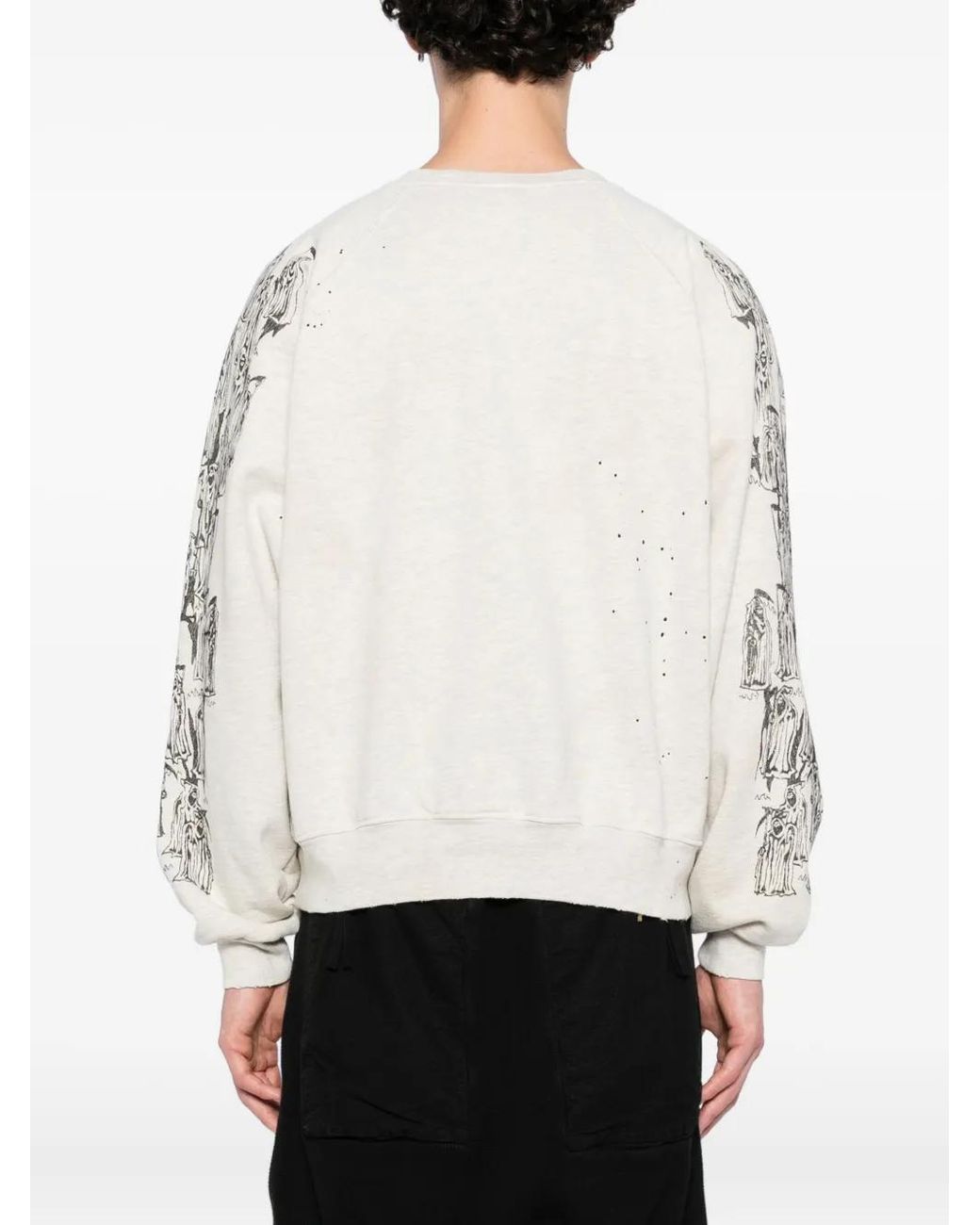 Warren Lotas White Logo-Embroidered Sweatshirt for men