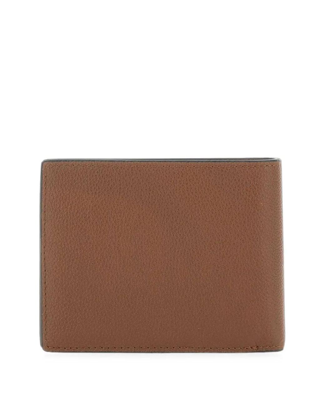 Borsalino Brown Portefeuille Pliant À Logo Embossé for men