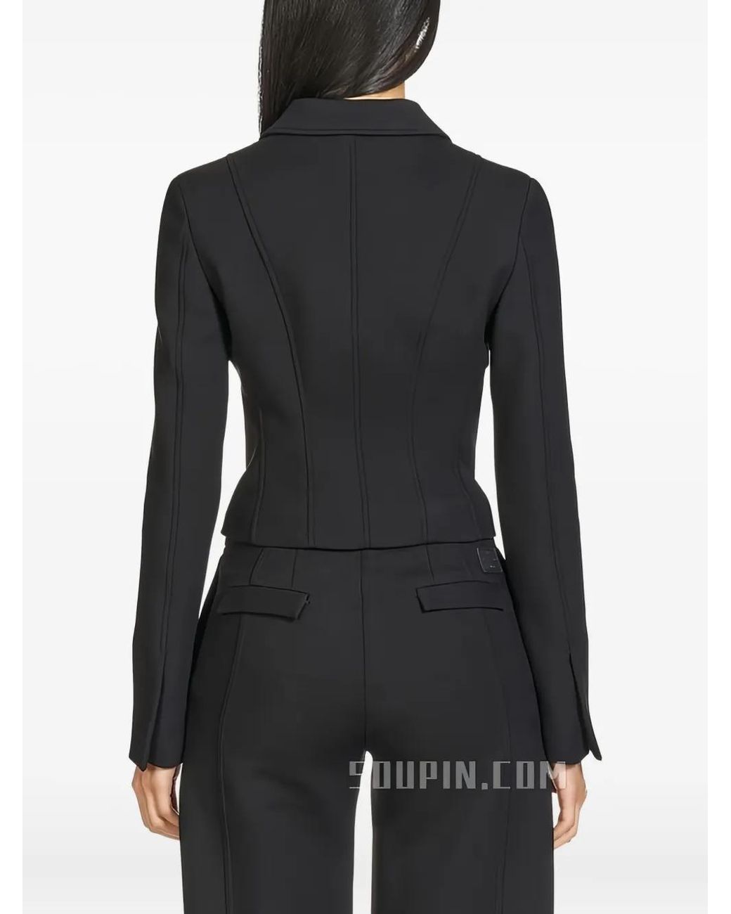 Ferragamo Black Notched-Lapel Jacket