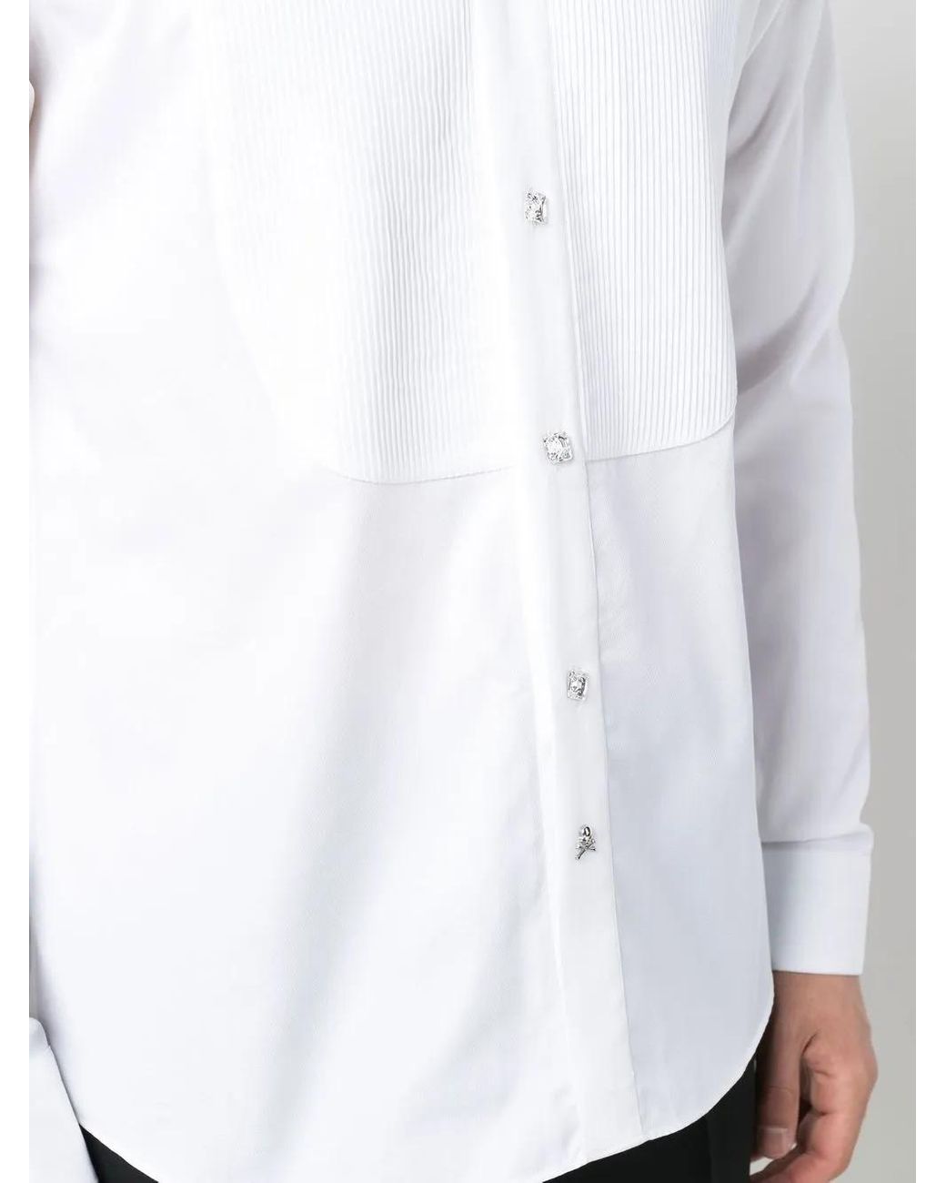 Philipp Plein White Shirt Tie for men
