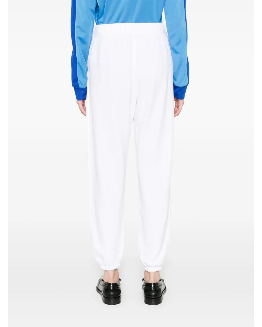 Polo Ralph Lauren White Polo Pony Motif Embroidered Logo Track Pants