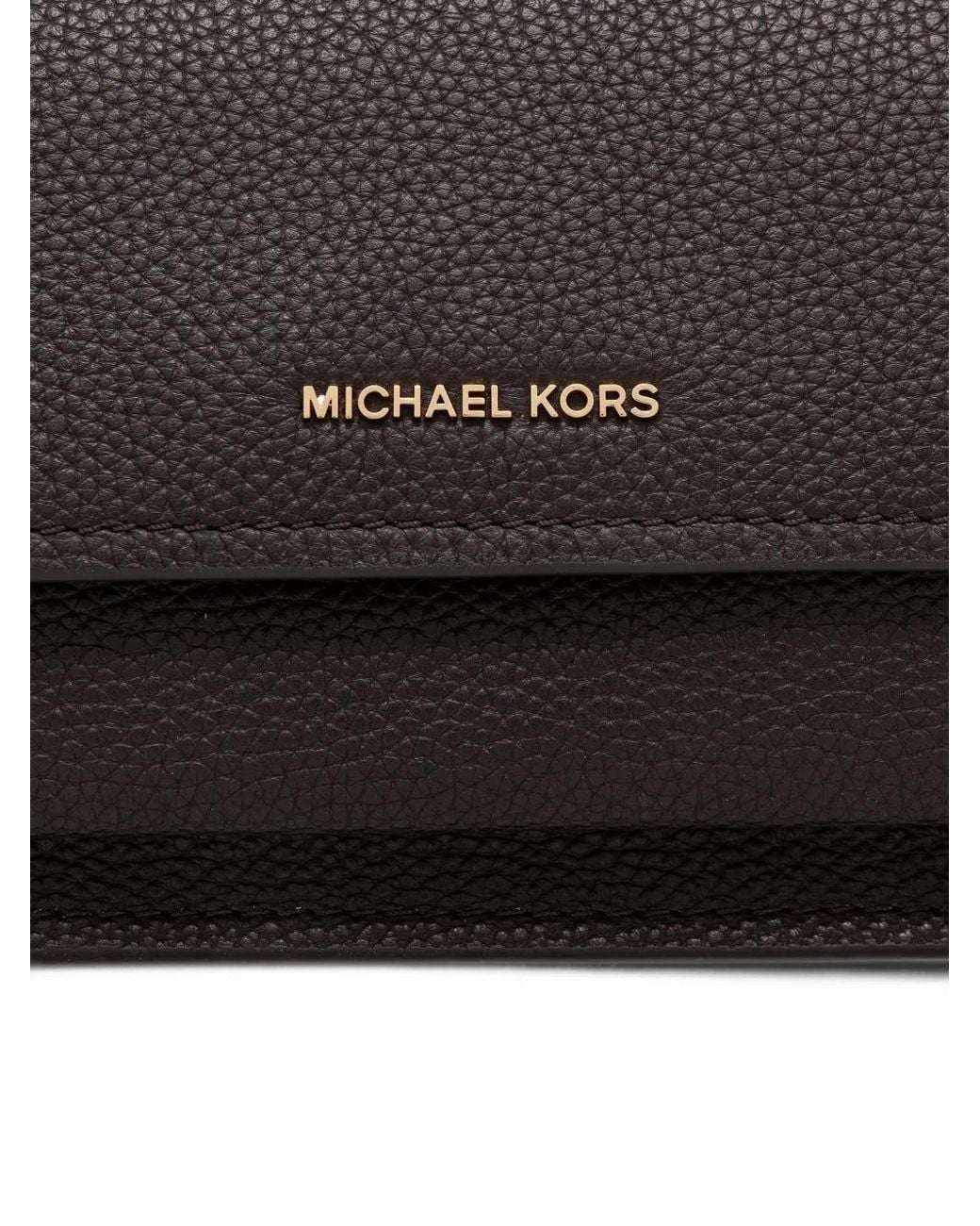 MICHAEL Michael Kors Black Pebbled Leather Shoulder Bag