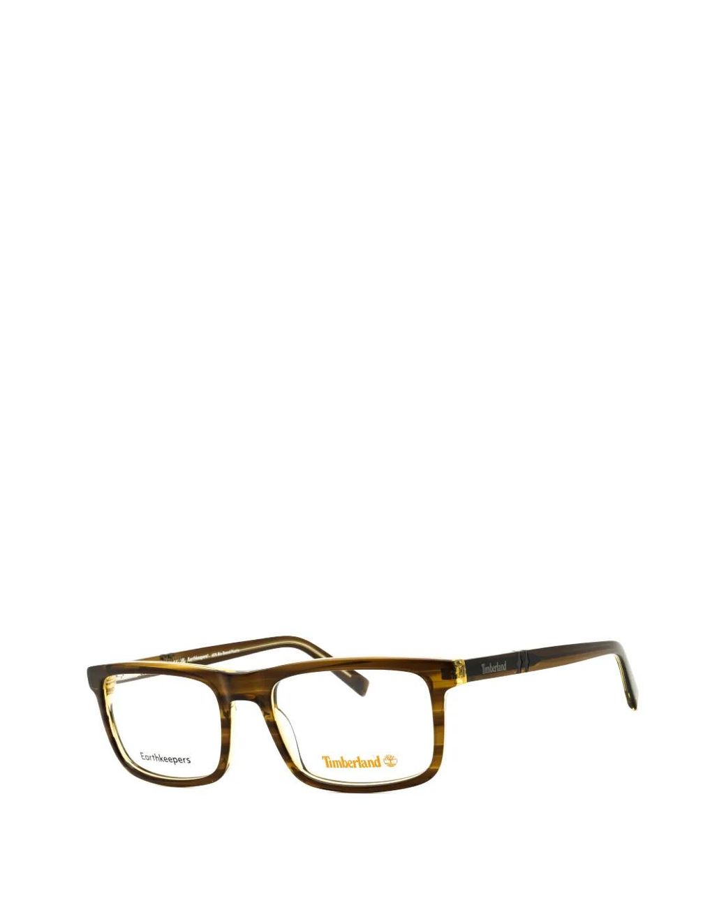 Timberland Brown Earthkeepers Rectangle-Frame Glasses for men