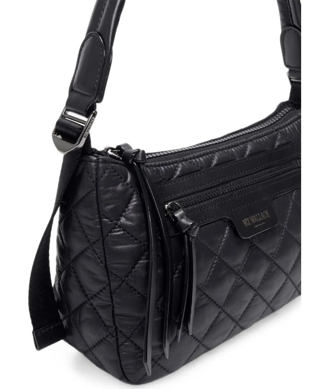 MZ Wallace Black Small Park Quilted Shoulder Bag