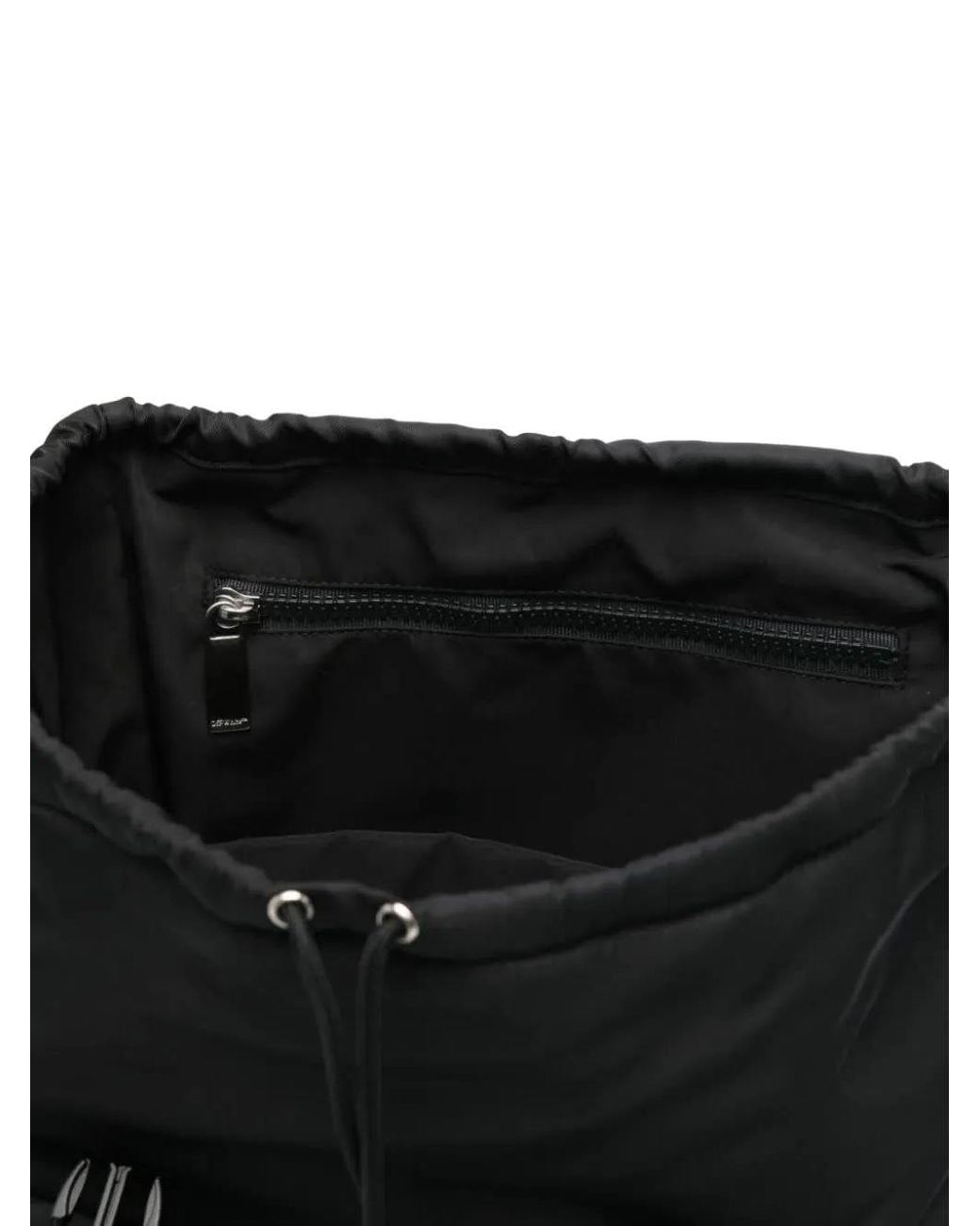 Off-White c/o Virgil Abloh Black Outdoor Drawstring Backpack for men
