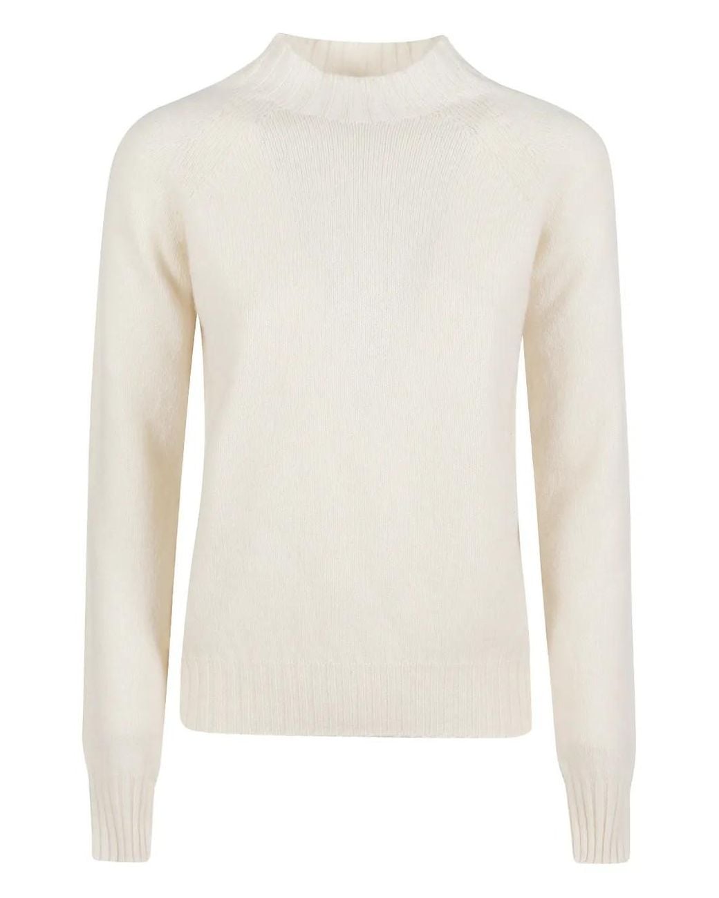 Pull À Manches Raglan En Laine D'Agneau Drumohr en coloris White