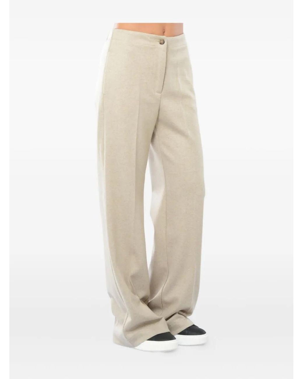 Seventy Natural Button-Fastening Trousers