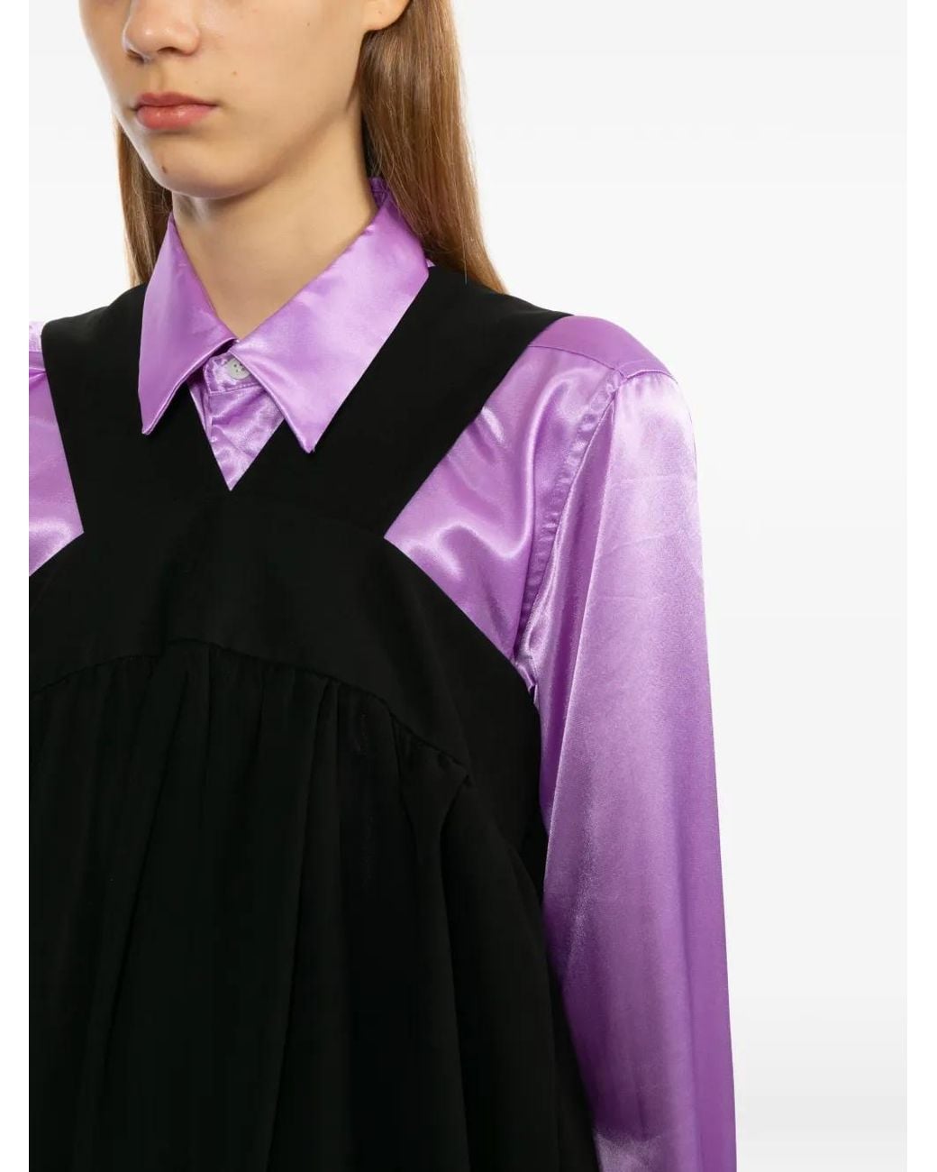 Comme des Garçons Black Gathered Midi Dress