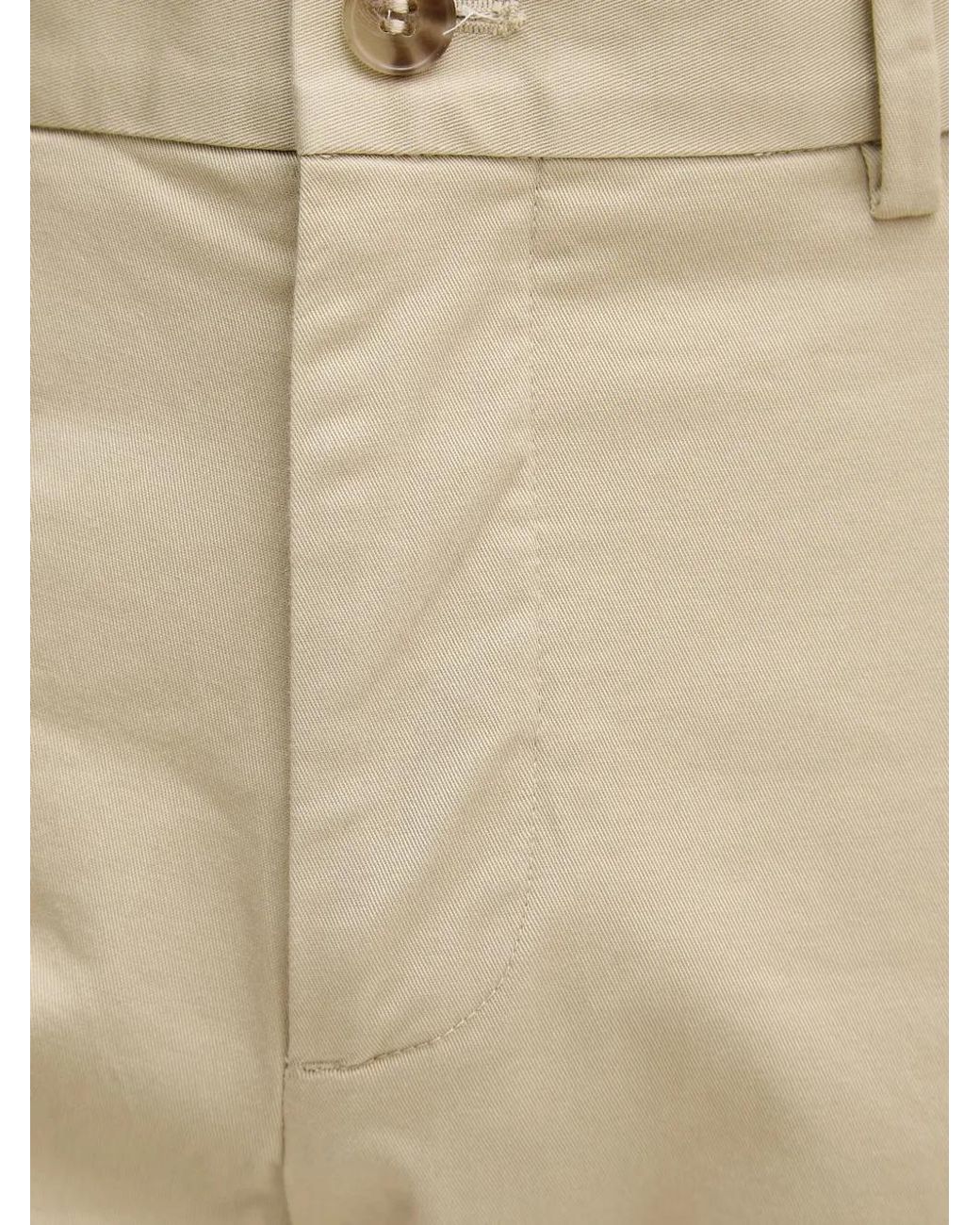 Sisley Natural Pantalon Chino À Plis Marqués for men