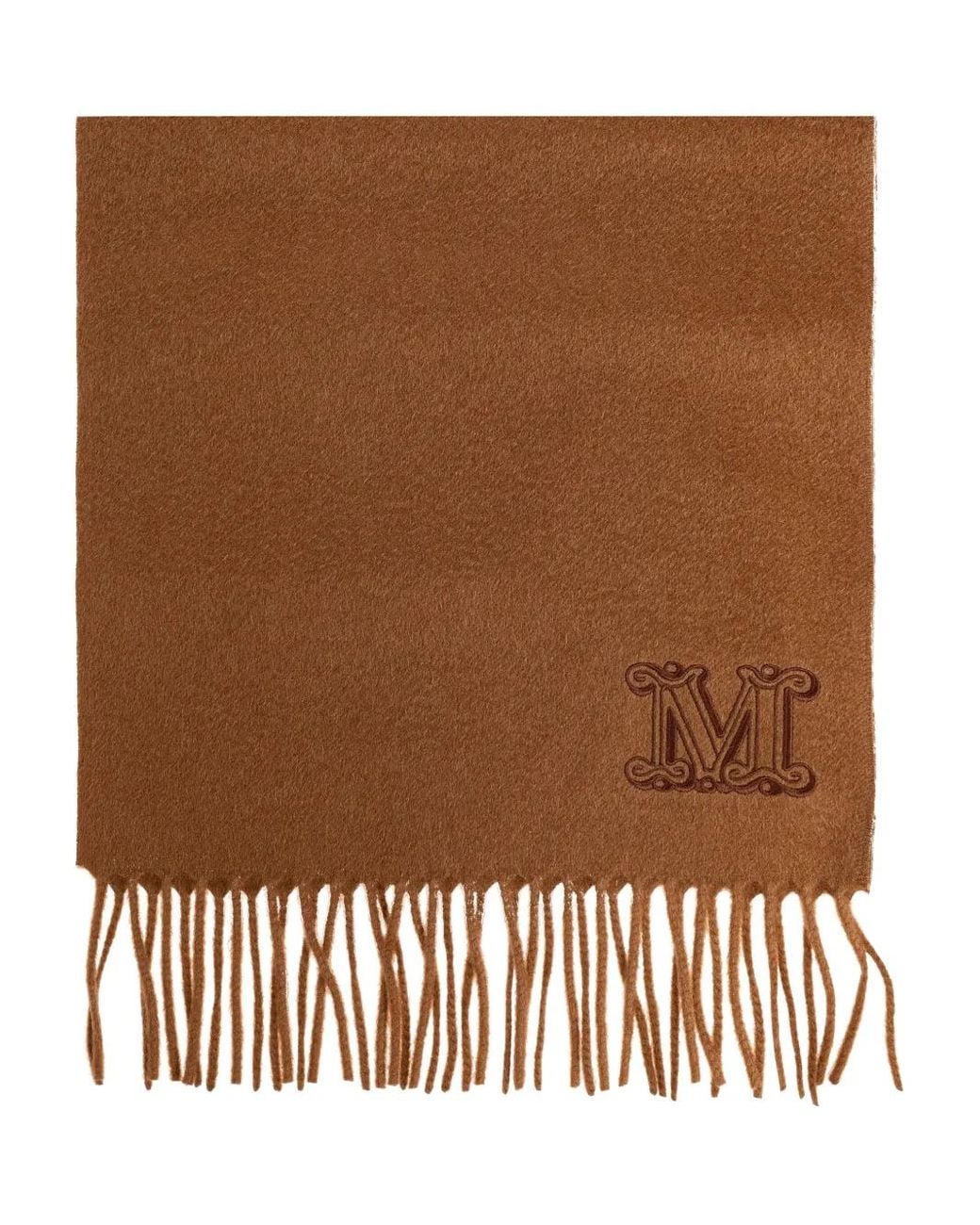 Max Mara Brown Cashmere Scarf