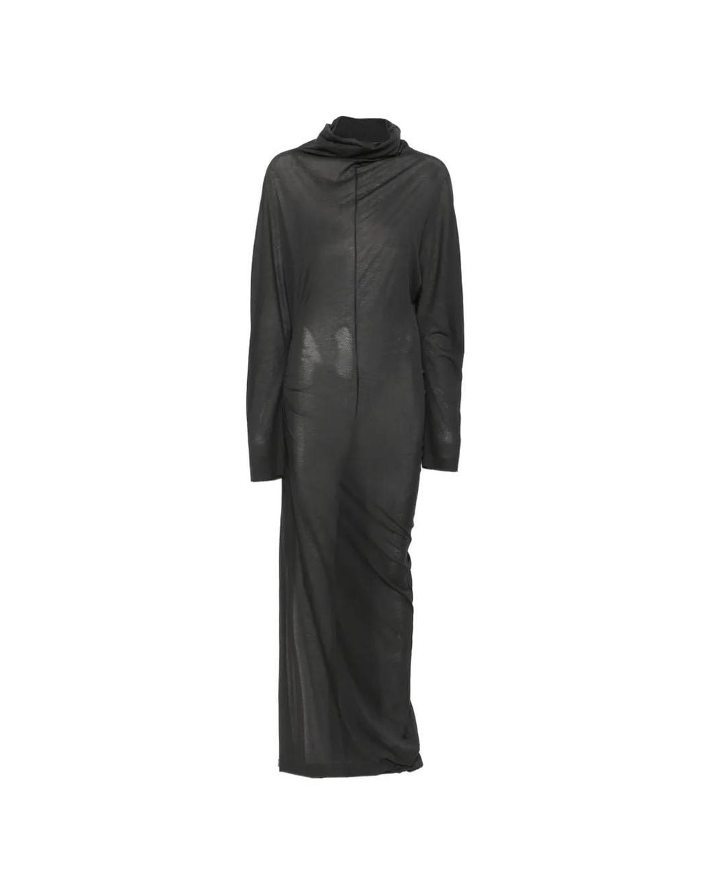 Soeur Black Lola Long Draped Dress