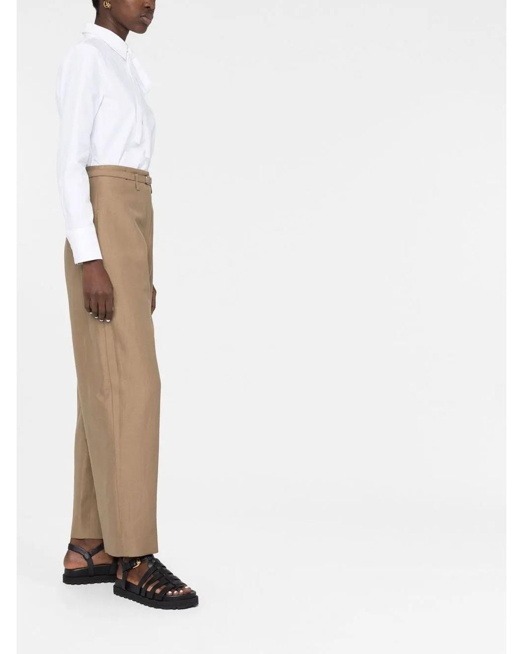 Valentino Garavani White Pussy-Bow Cotton Shirt