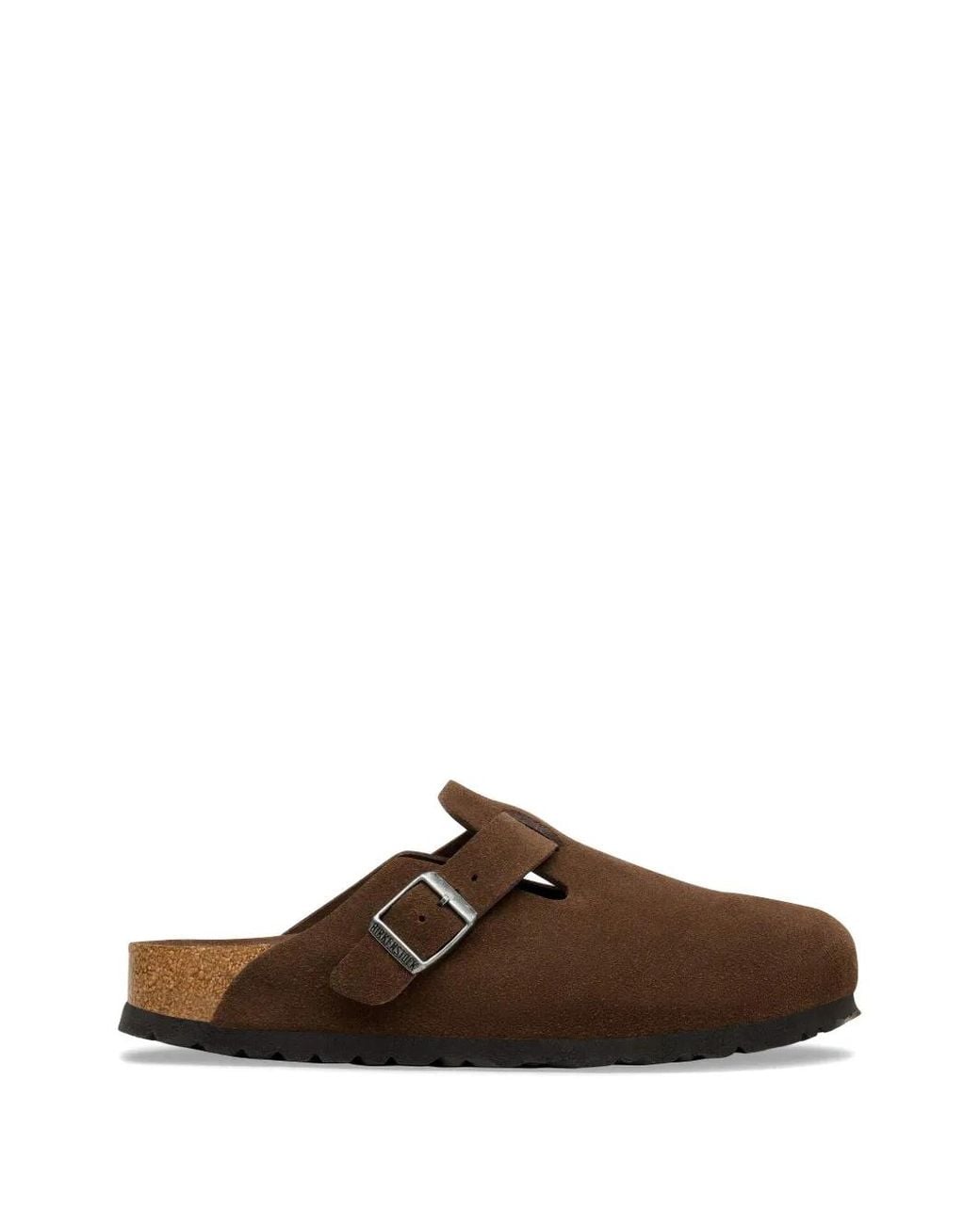 Birkenstock Brown Boston Buckled-Strap Slippers for men