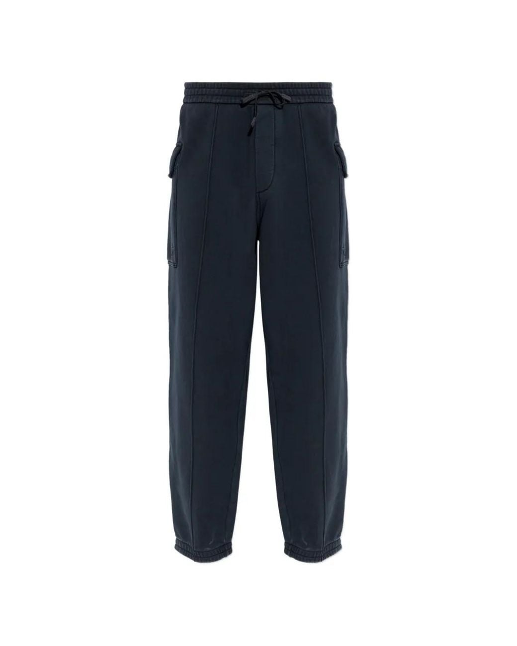 Emporio Armani Blue Cargo Trousers for men