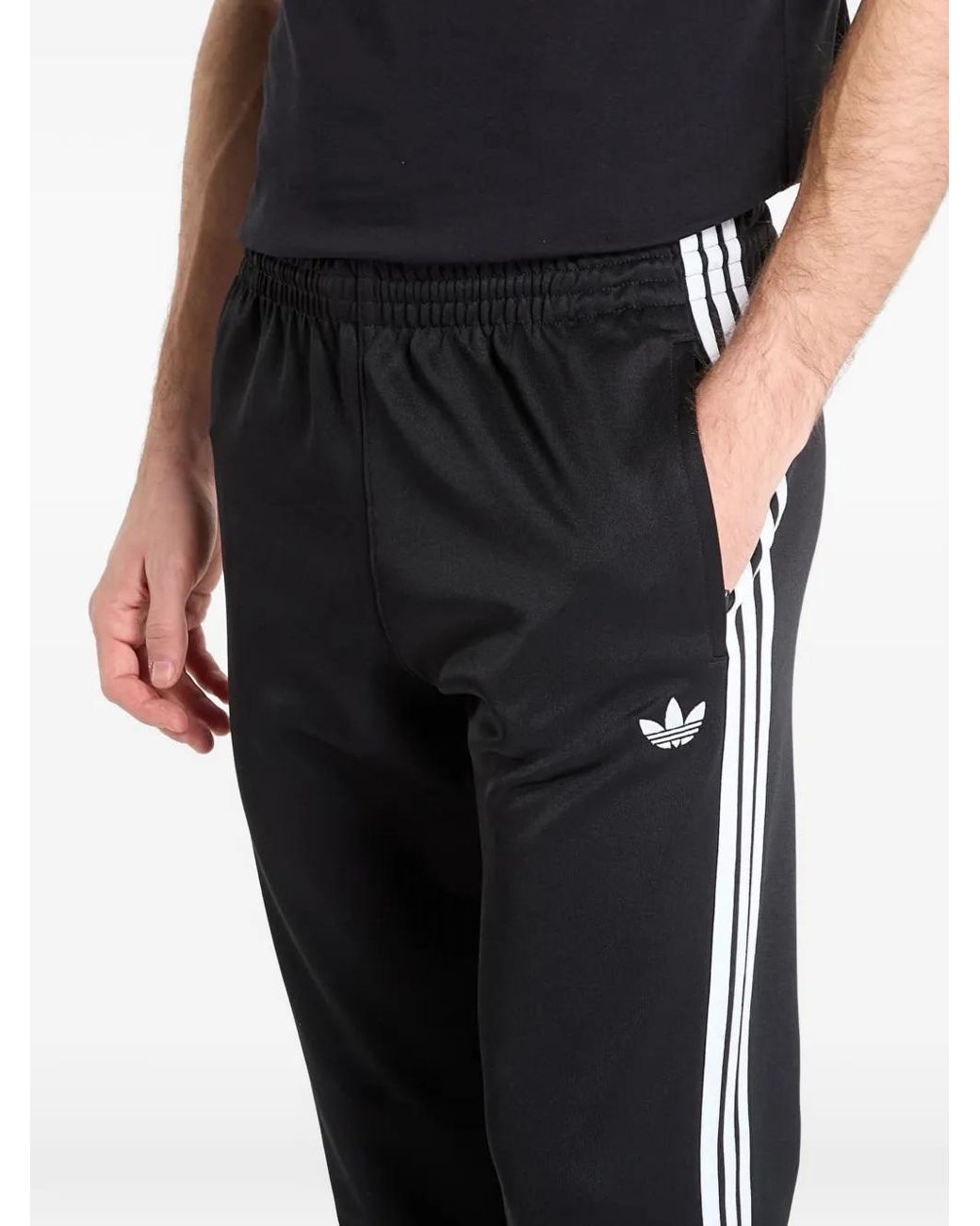Adidas Black Pantalon De Jogging Sst À Trois Rayures for men