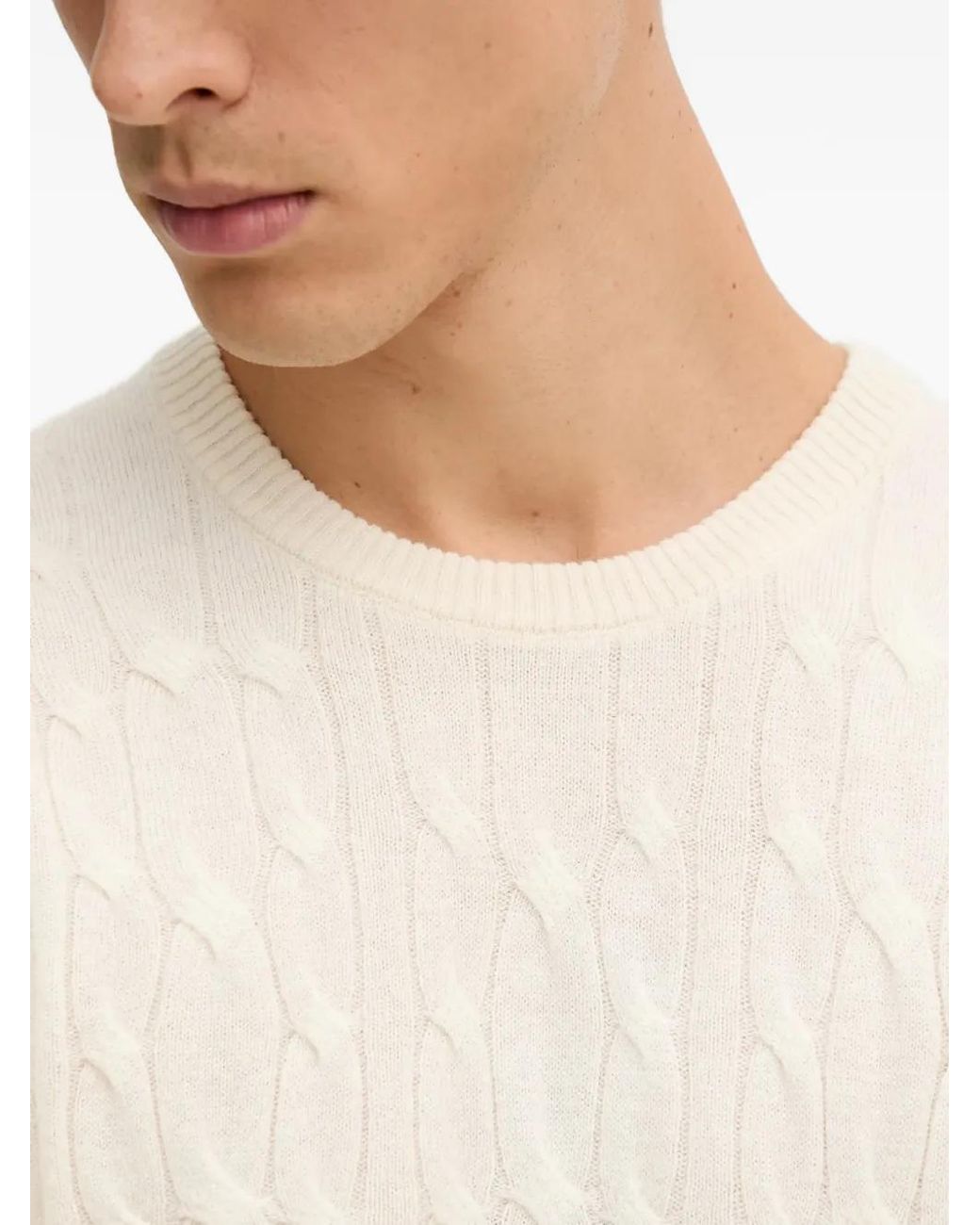 Pull À Col Rond Hackett pour homme en coloris Natural