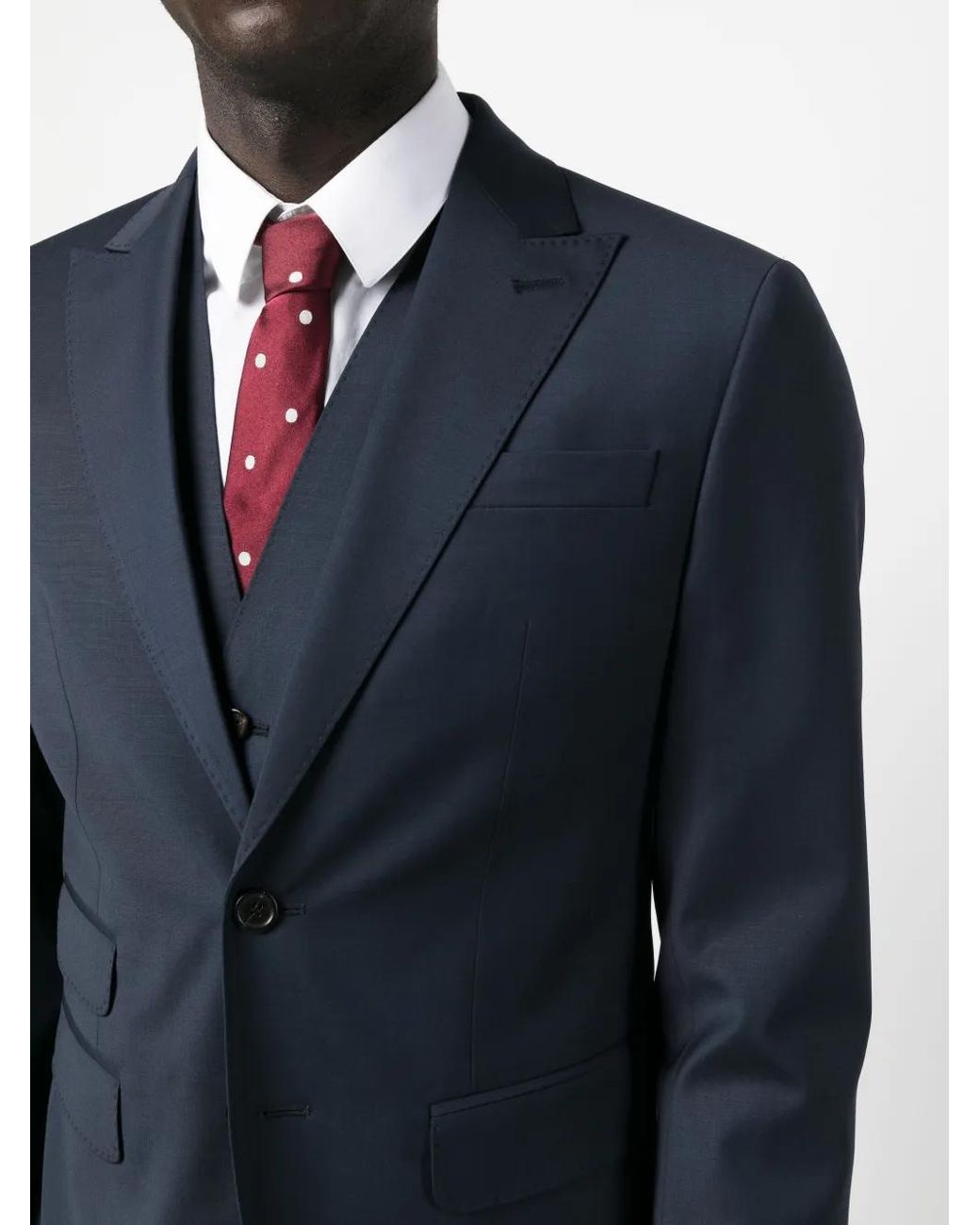 DSquared² Blue Single-Breasted Three-Piece Suit for men