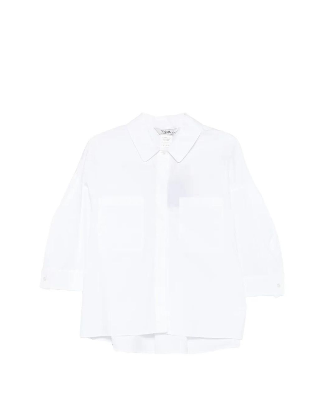 Max Mara White Chest-Pockets Shirt