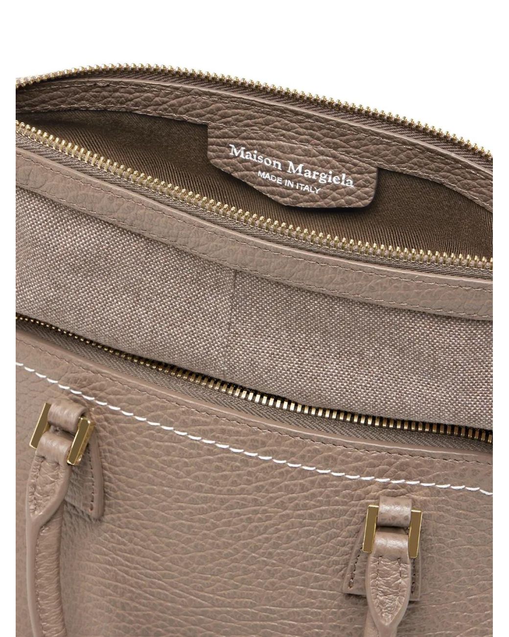 Maison Margiela Brown 5Ac Classique Mini Tote Bag