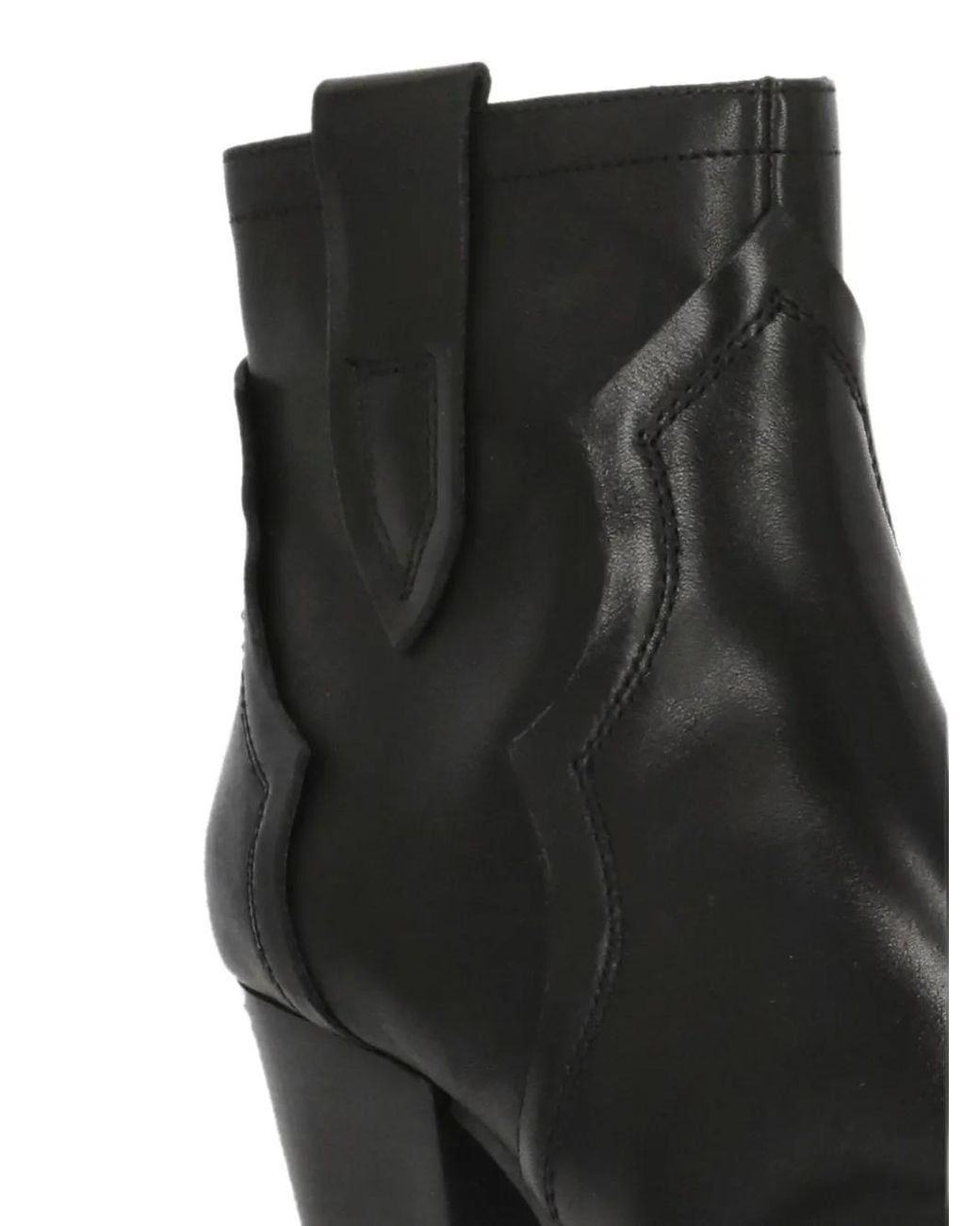 Stivaletti A Punta Flare Con Inserti di Ash in Black