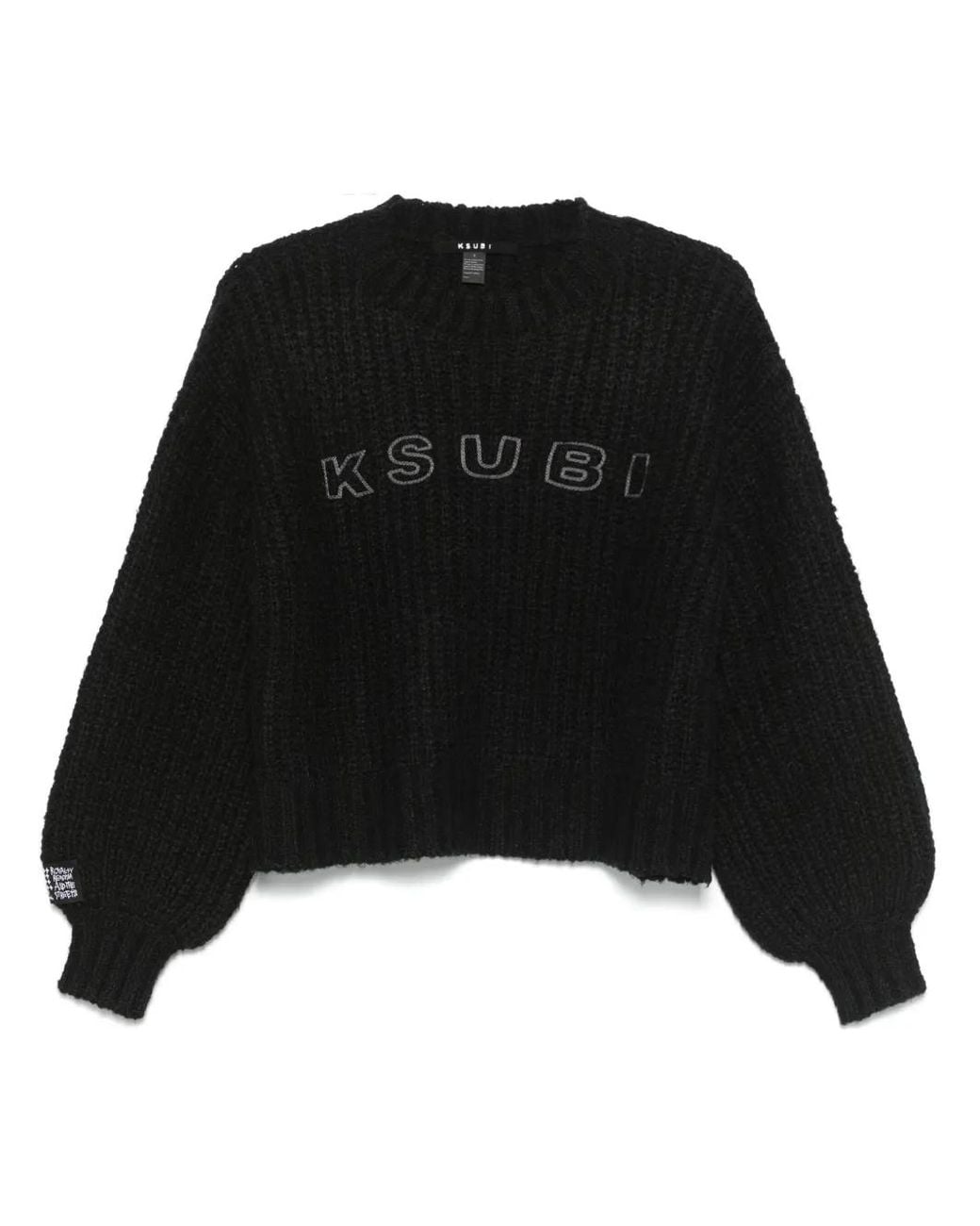 Ksubi Black The Bookie Knit Sweater