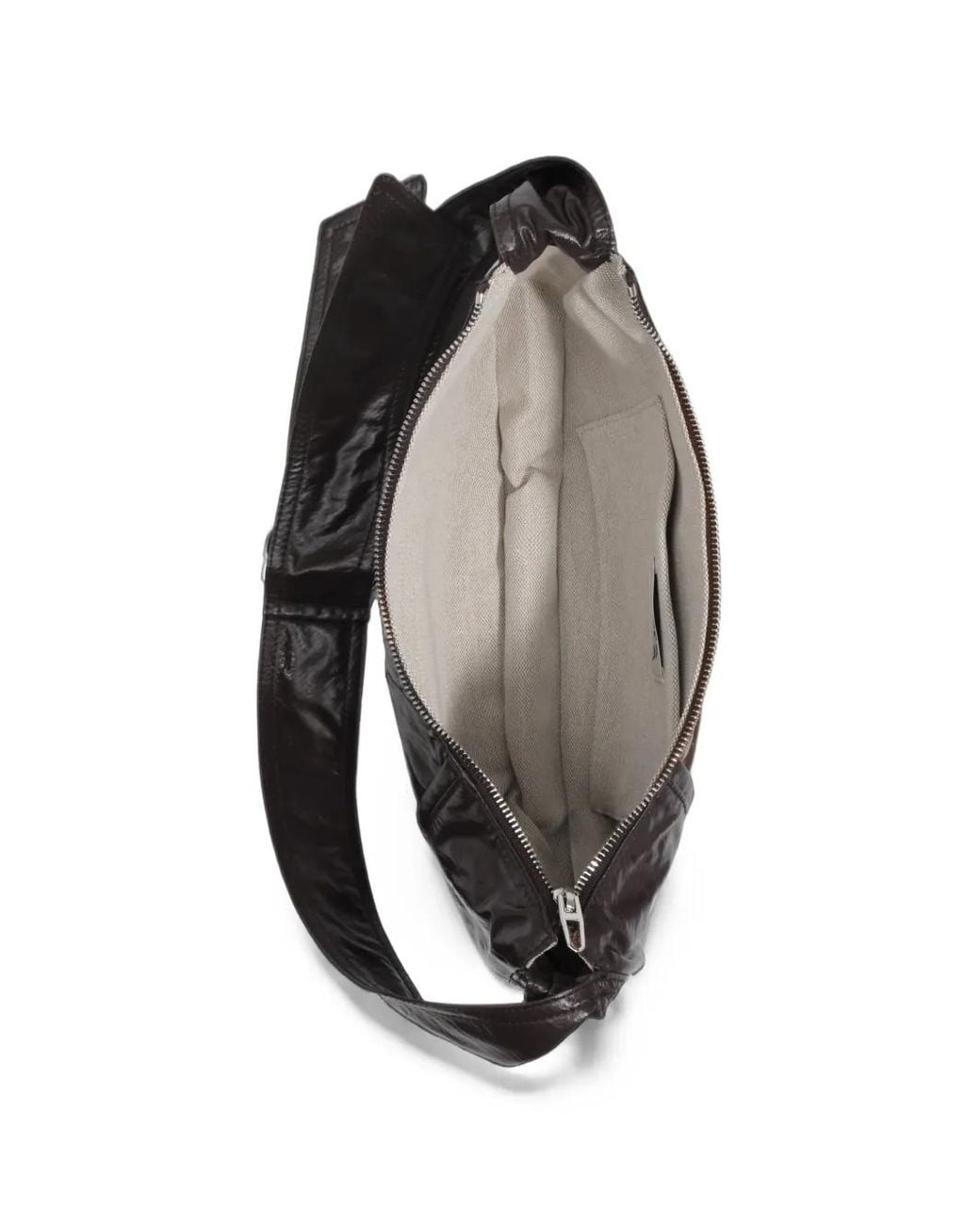 Bimba Y Lola Black Medium Moon Suitcase With Eggplant Shimmer