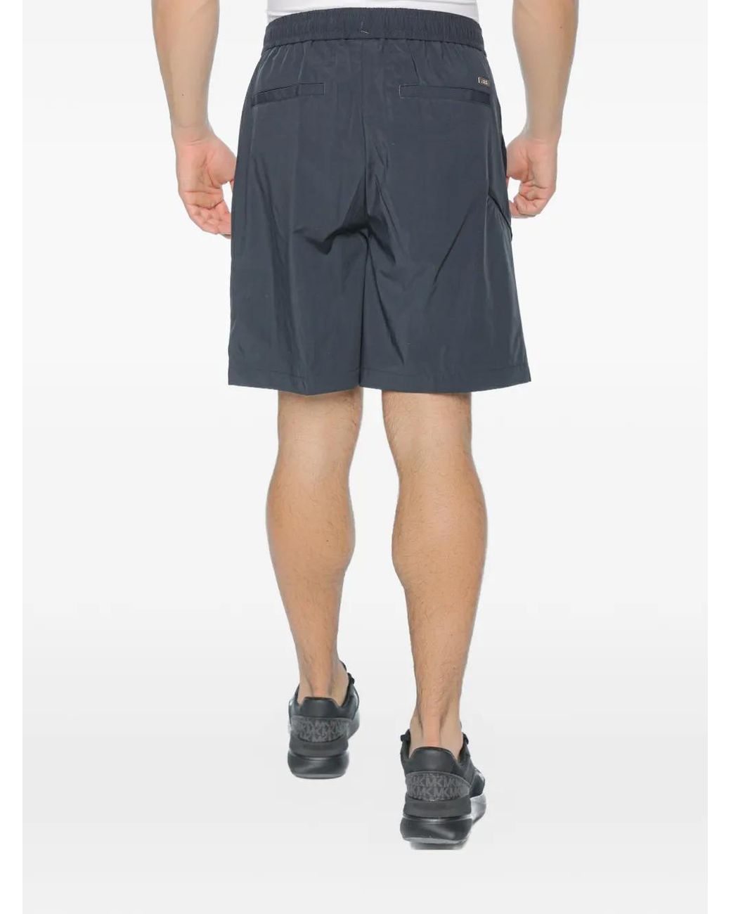 ARMANI EXCHANGE Blue Elasticated-Waistband Shorts for men