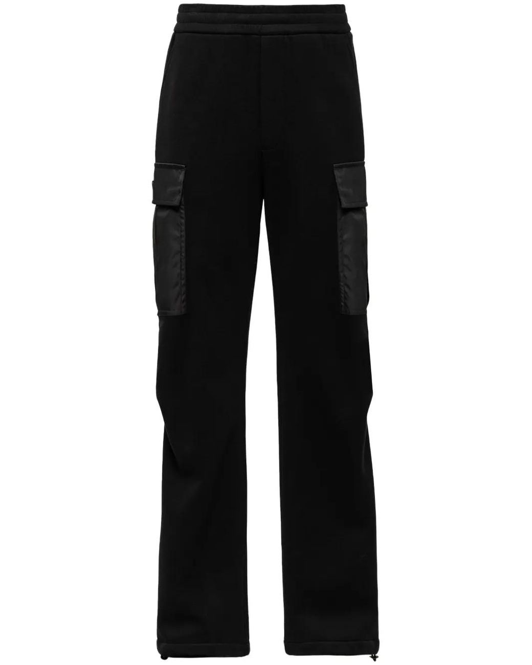 Prada Black Re-Nylon Fleece Track Pants for men