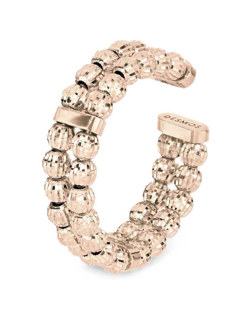 Desmo Metallic Doppelreihiger Ring Mit Kristallen