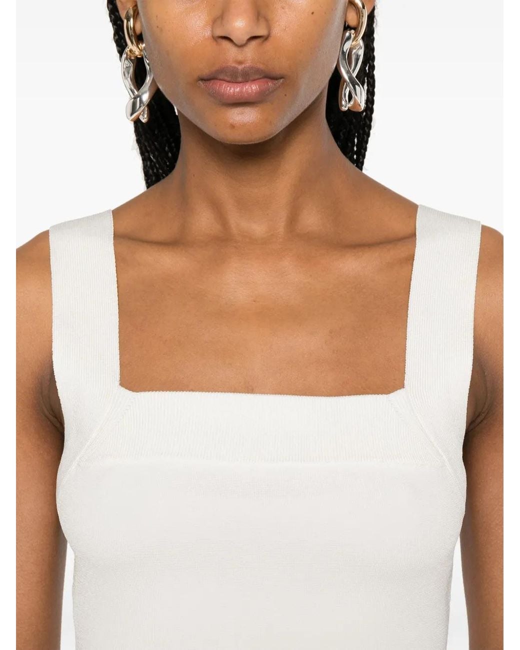 Jonathan Simkhai White Madine Tank Top