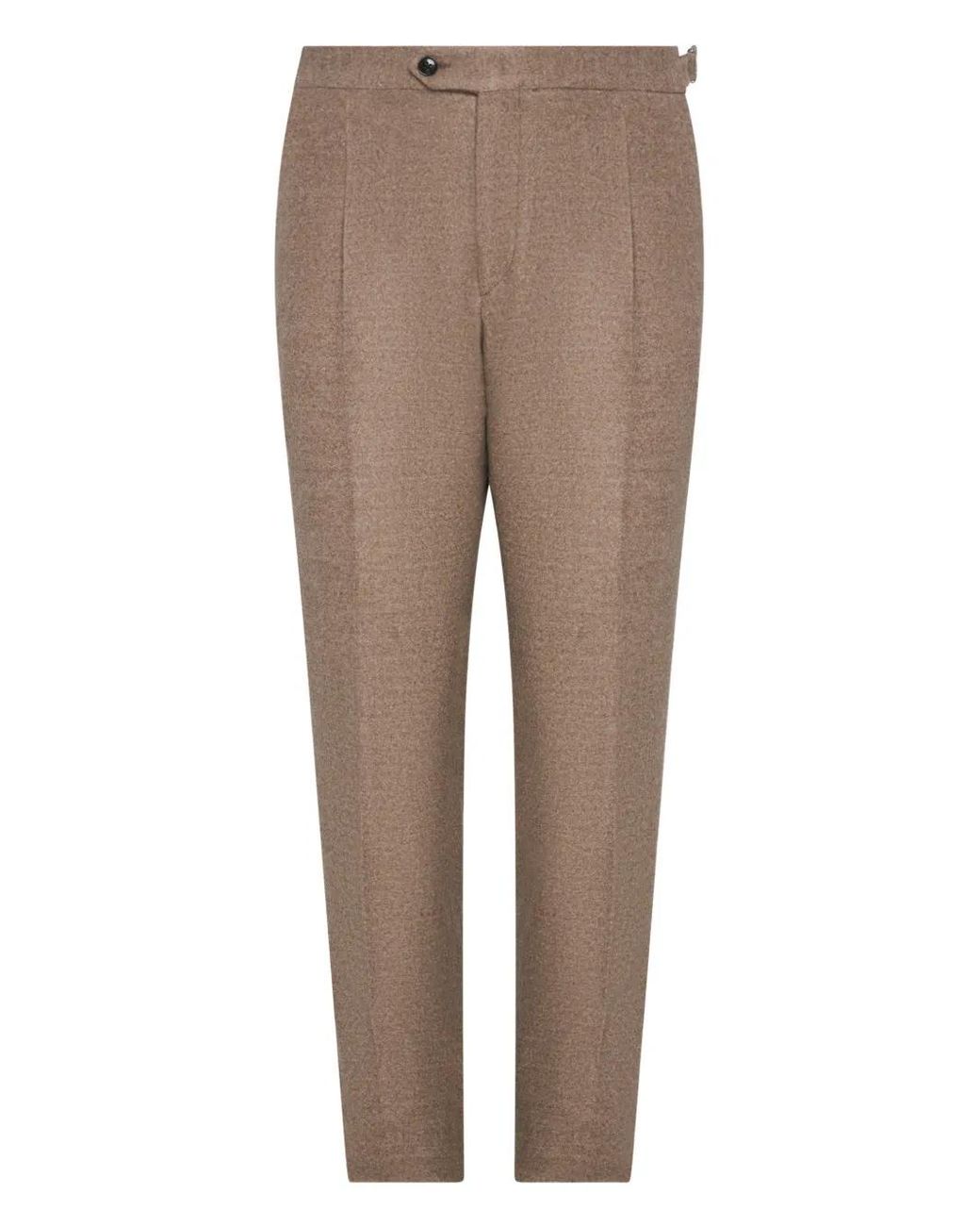 Franzese Collection Natural Double-Waistband Dart Trousers for men