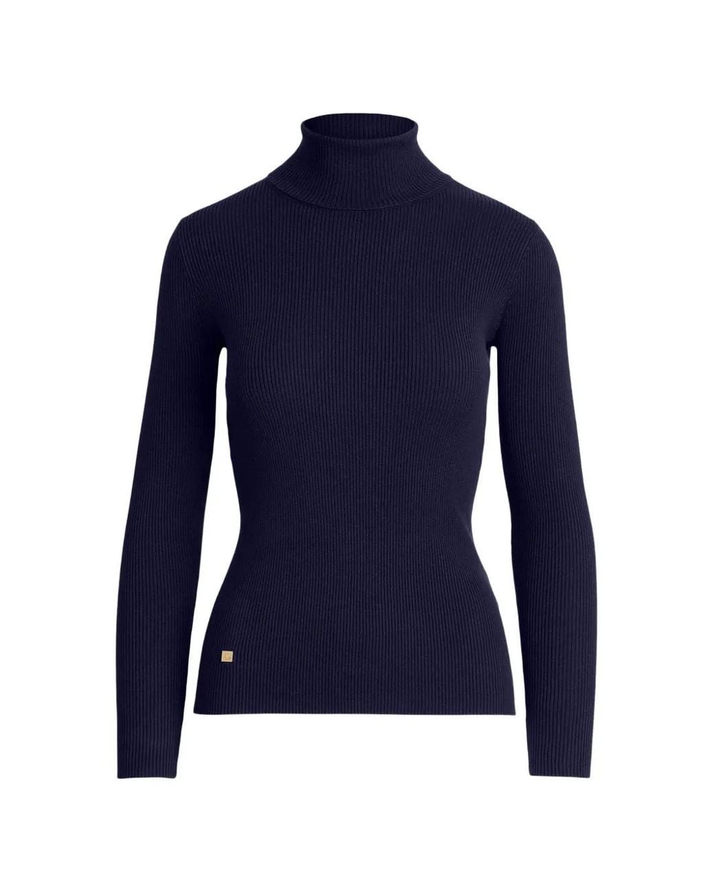 Ralph Lauren Blue Rib-Knit Sweater