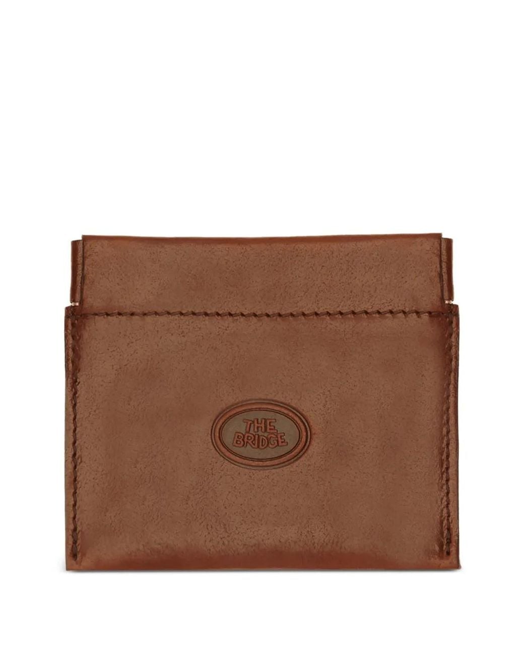 The Bridge Brown Logo-Embossed Leather Coin Purse for men