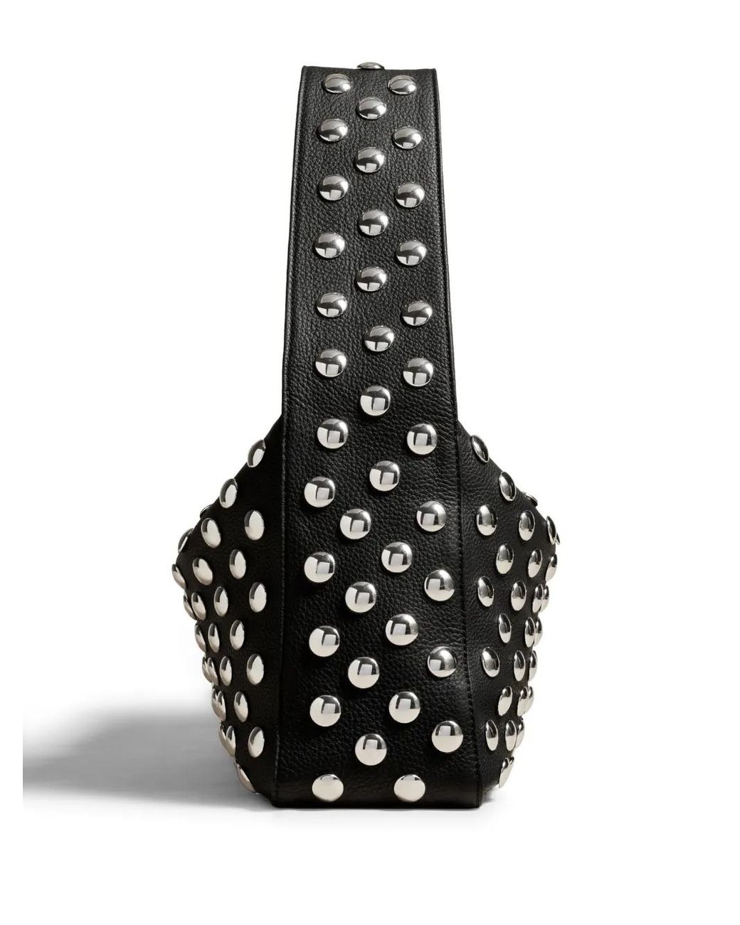 Khaite Black "Elena" Shoulder Bag W Studs
