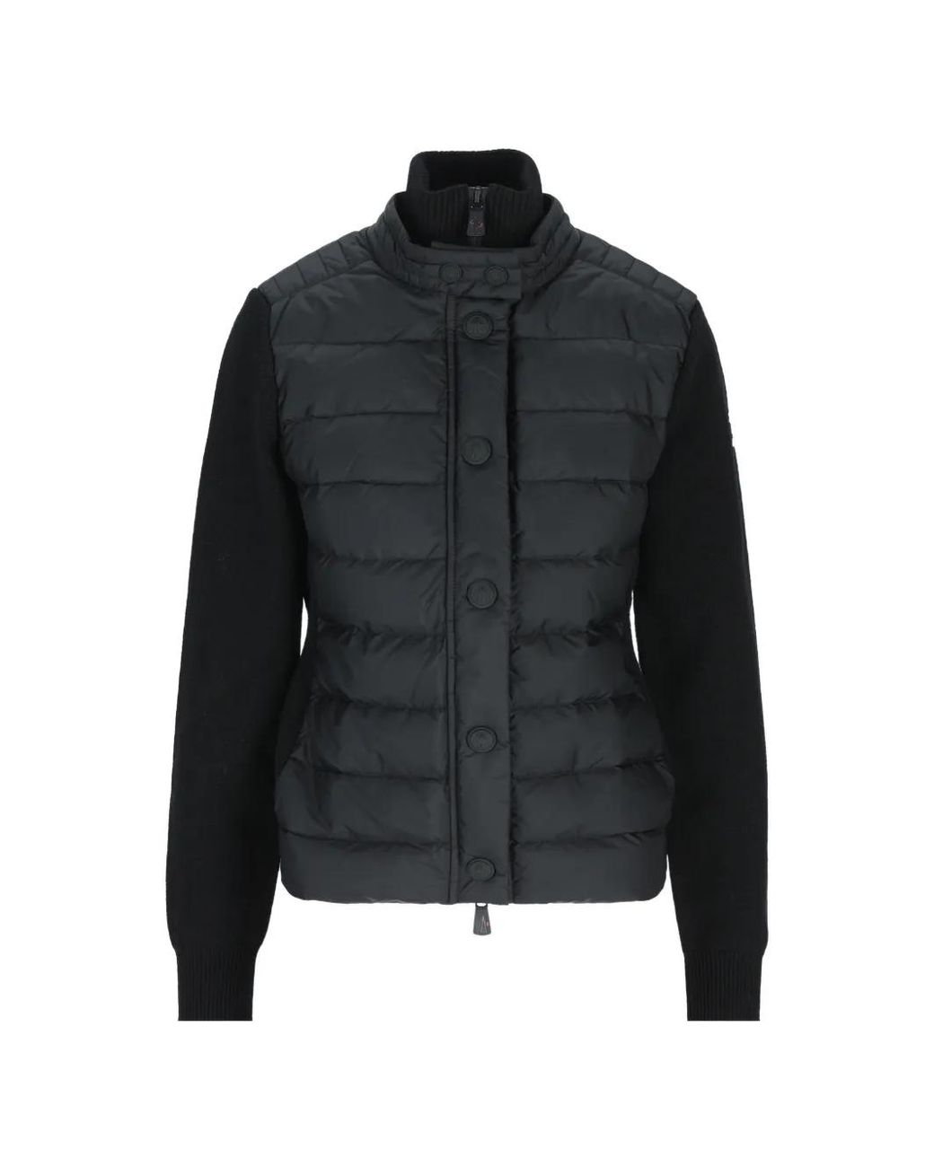 Moncler Black Quilted Cardigan