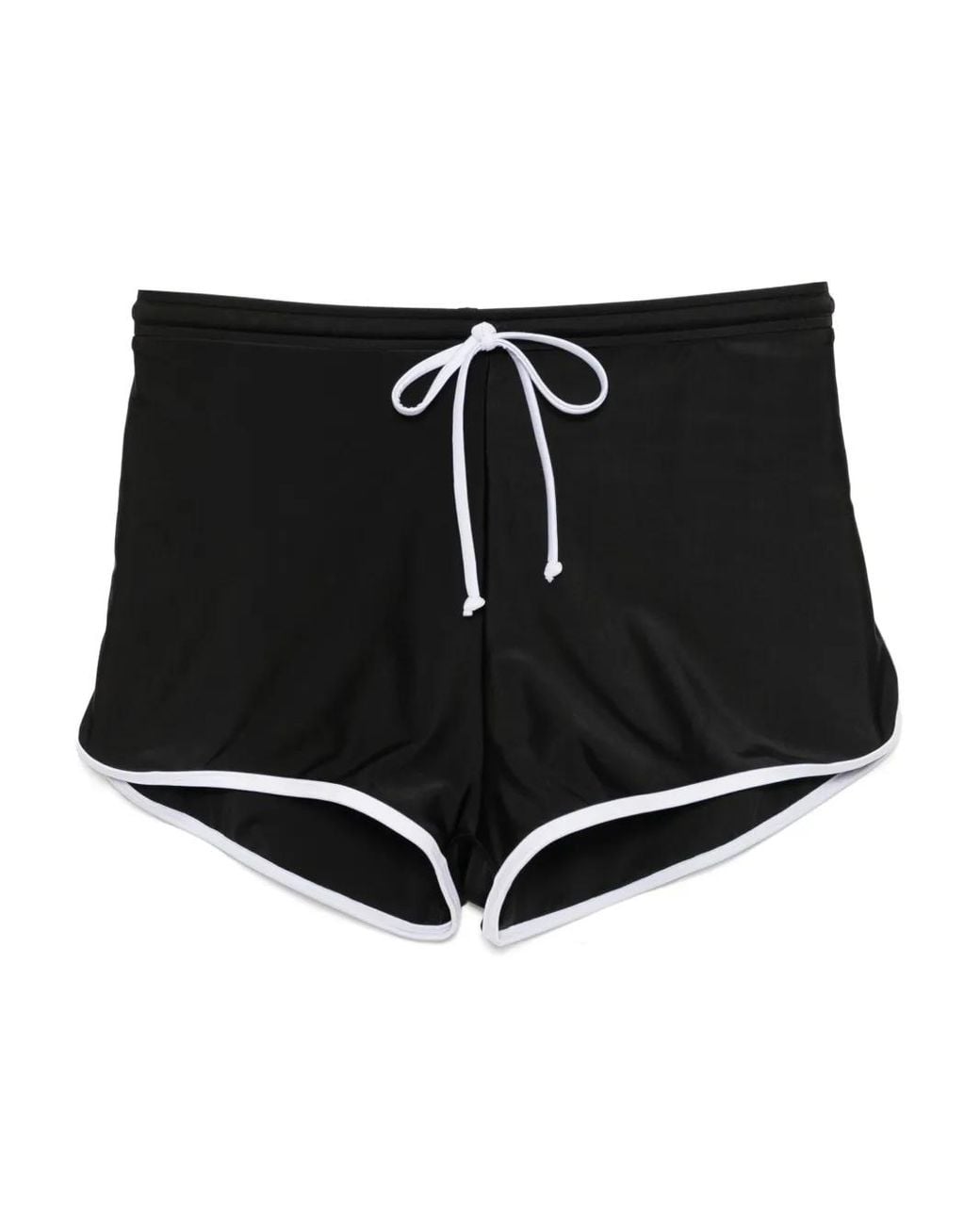 Duskii Black High-Waist Surf Shorts